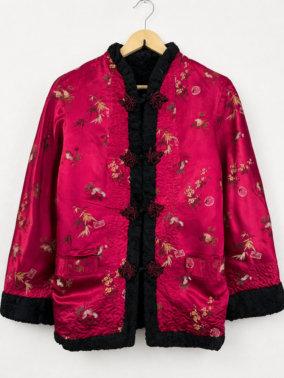 Vintage Fuchsia Tang Jacket