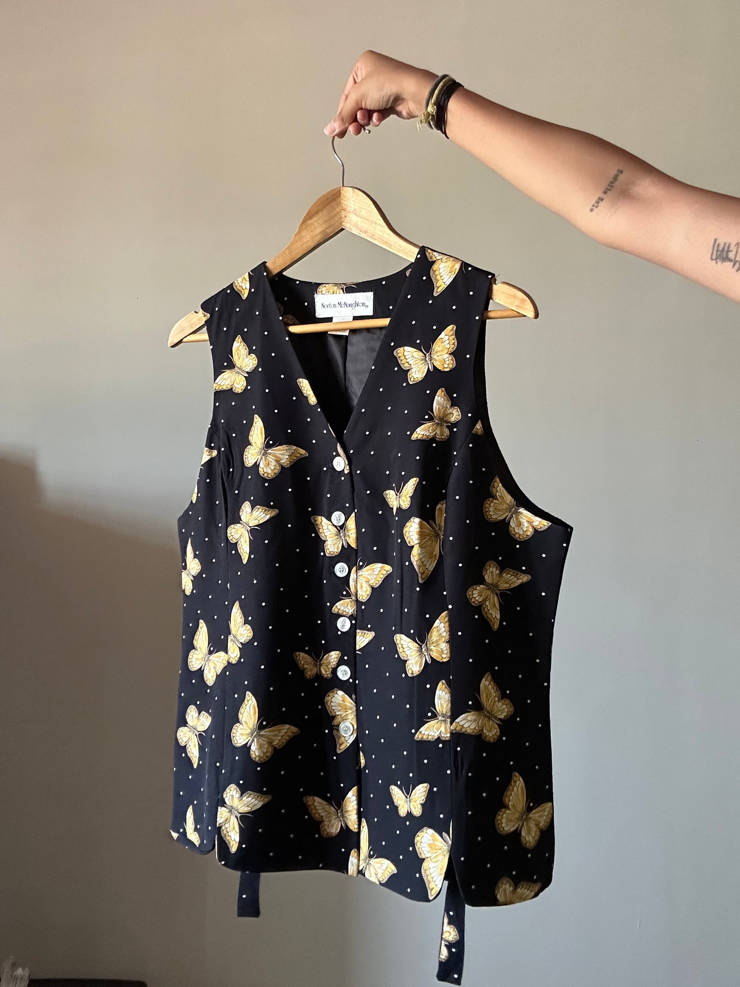 Norton McNaughton Vintage Butterfly Vest