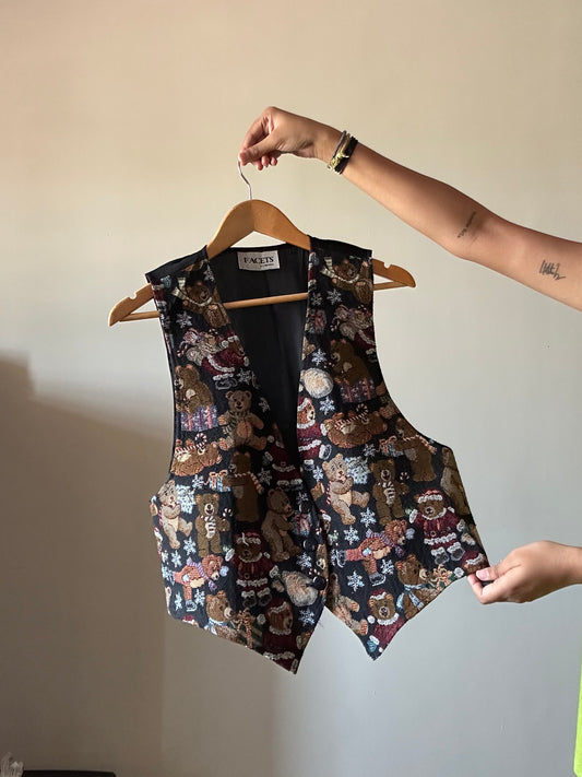 Facets By Mirrors Vintage Teddy Vest