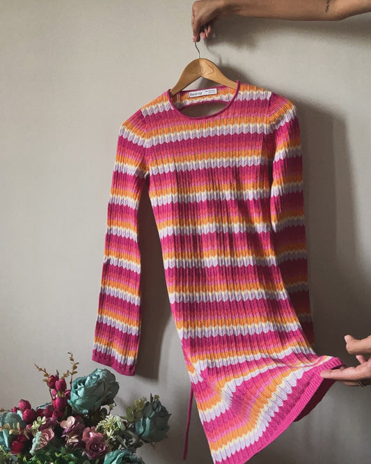 Bershka Crochet Backless Dress