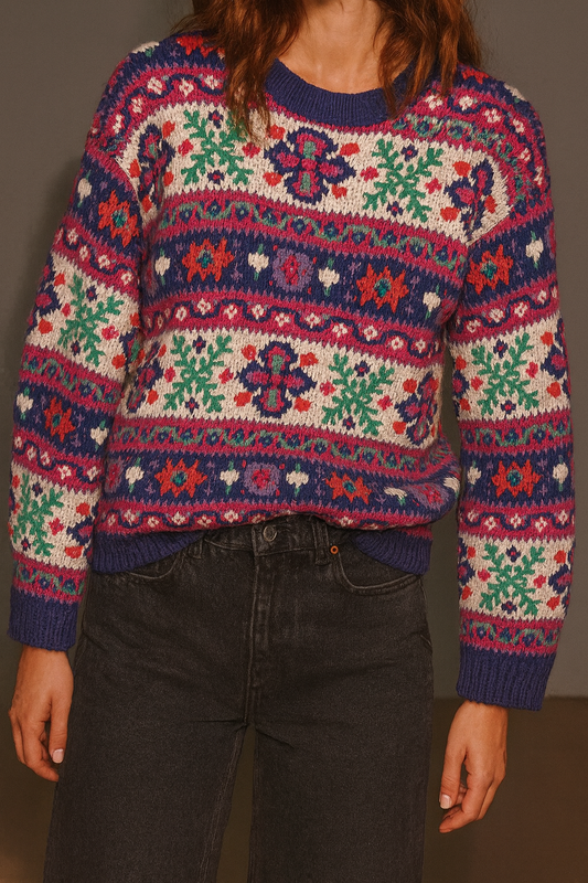 Northern Isles Vintage Hand Knit Pullover