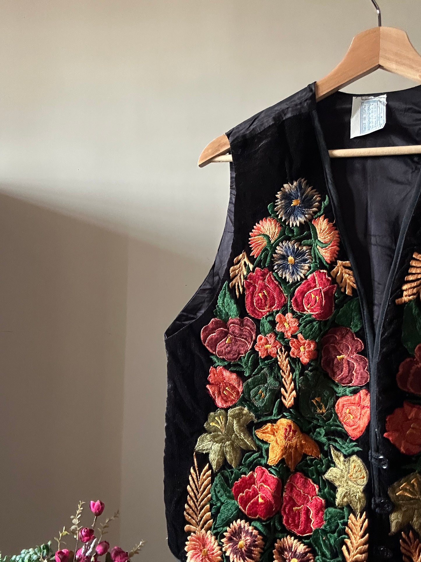 Hand to Hand Vintage All Embroidered Vest