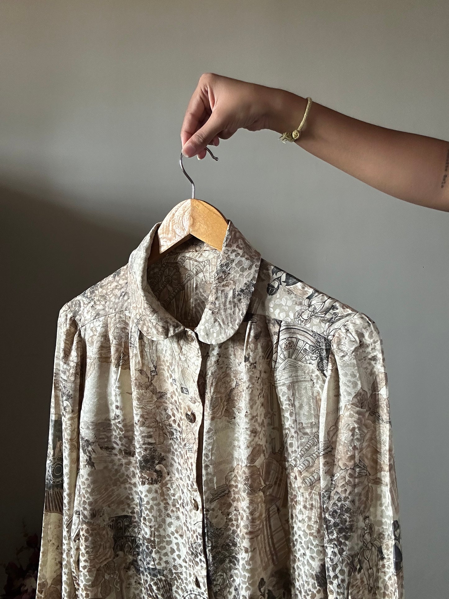 Vintage All Print Textures Shirt