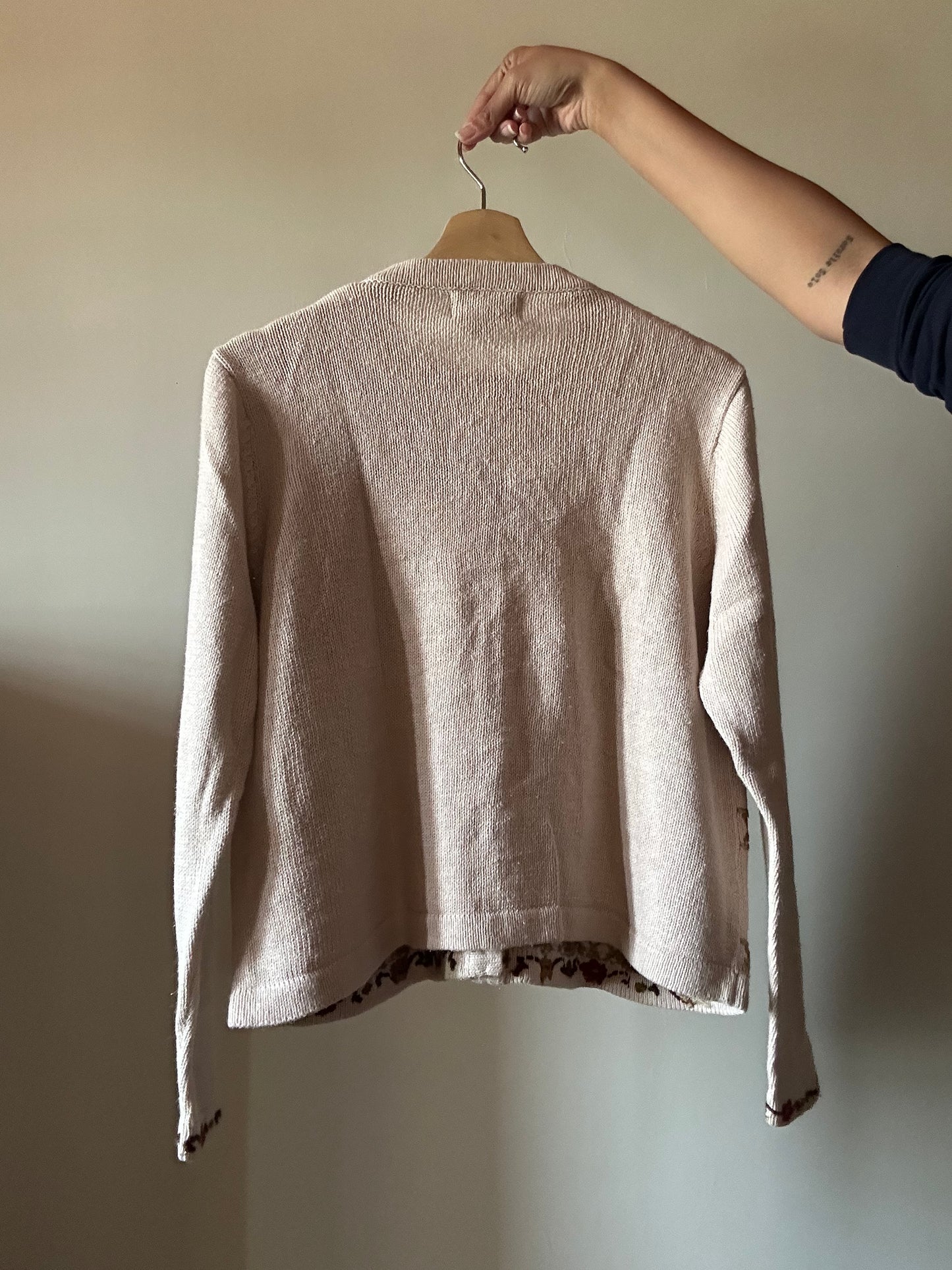 Vintage Reference Point Vintage Embroidered Knit Cardigan