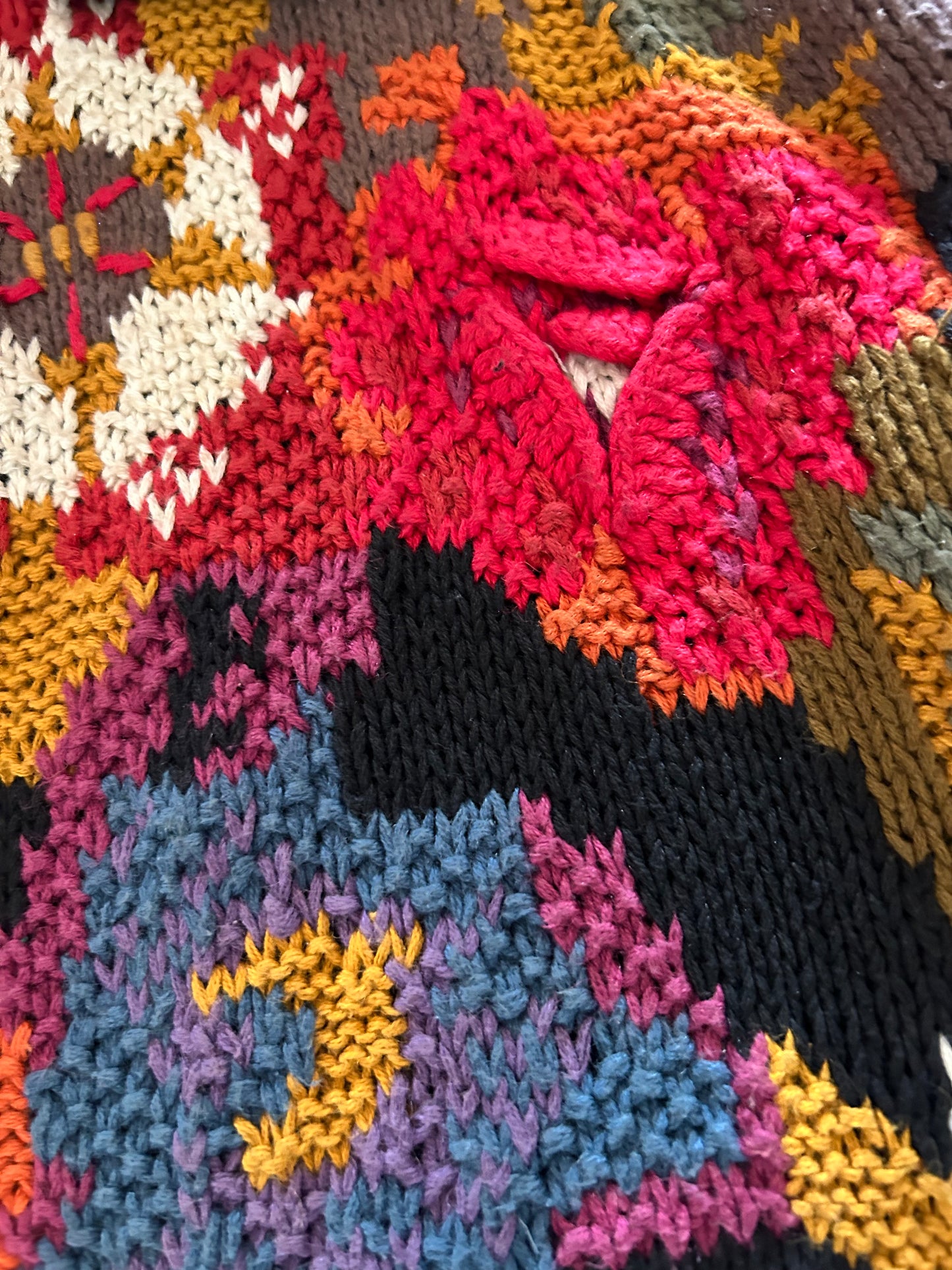 Vintage Crystal Kobe Floral Knit Pullover