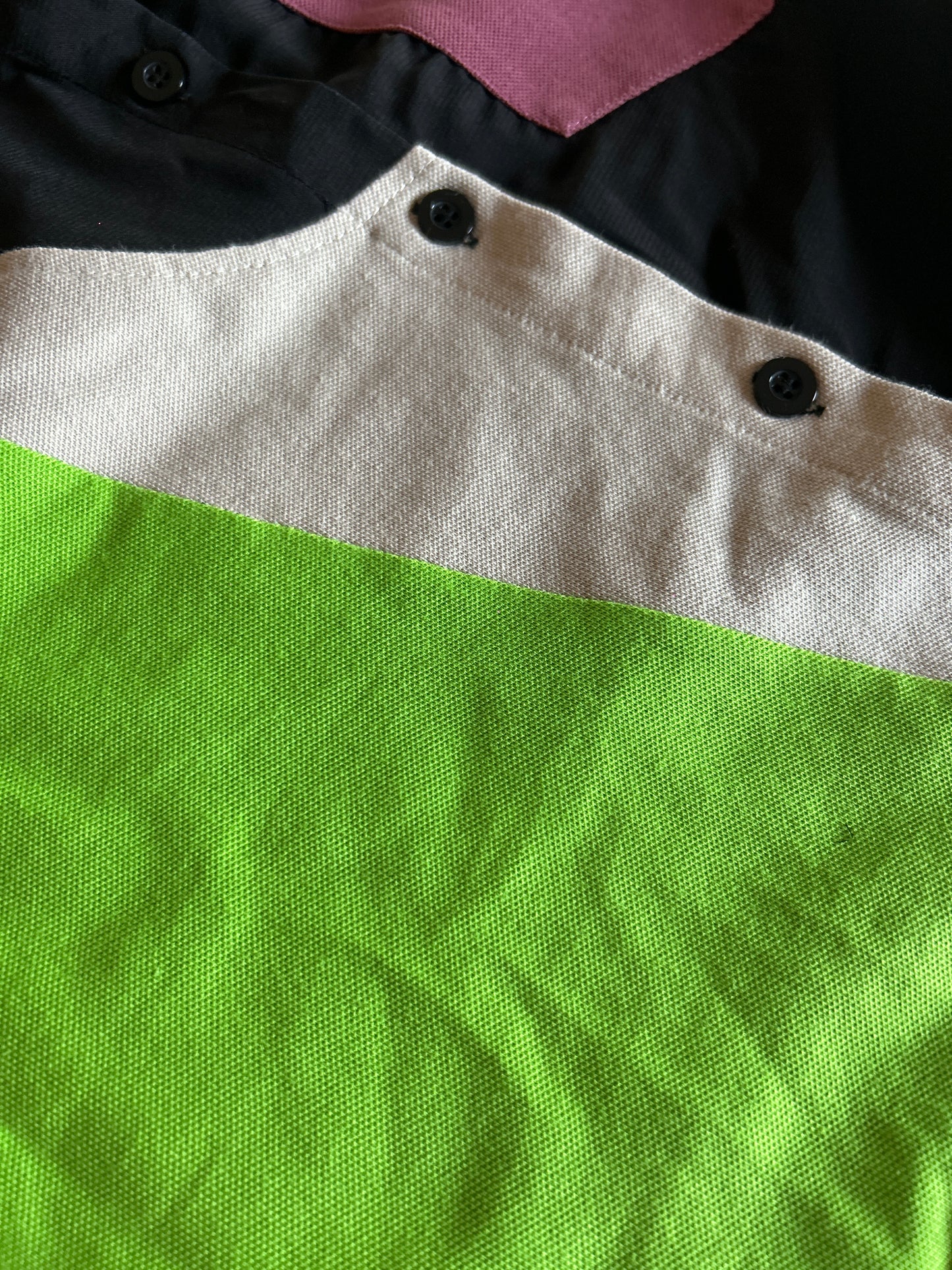 Vintage Black Patchwork Shirt