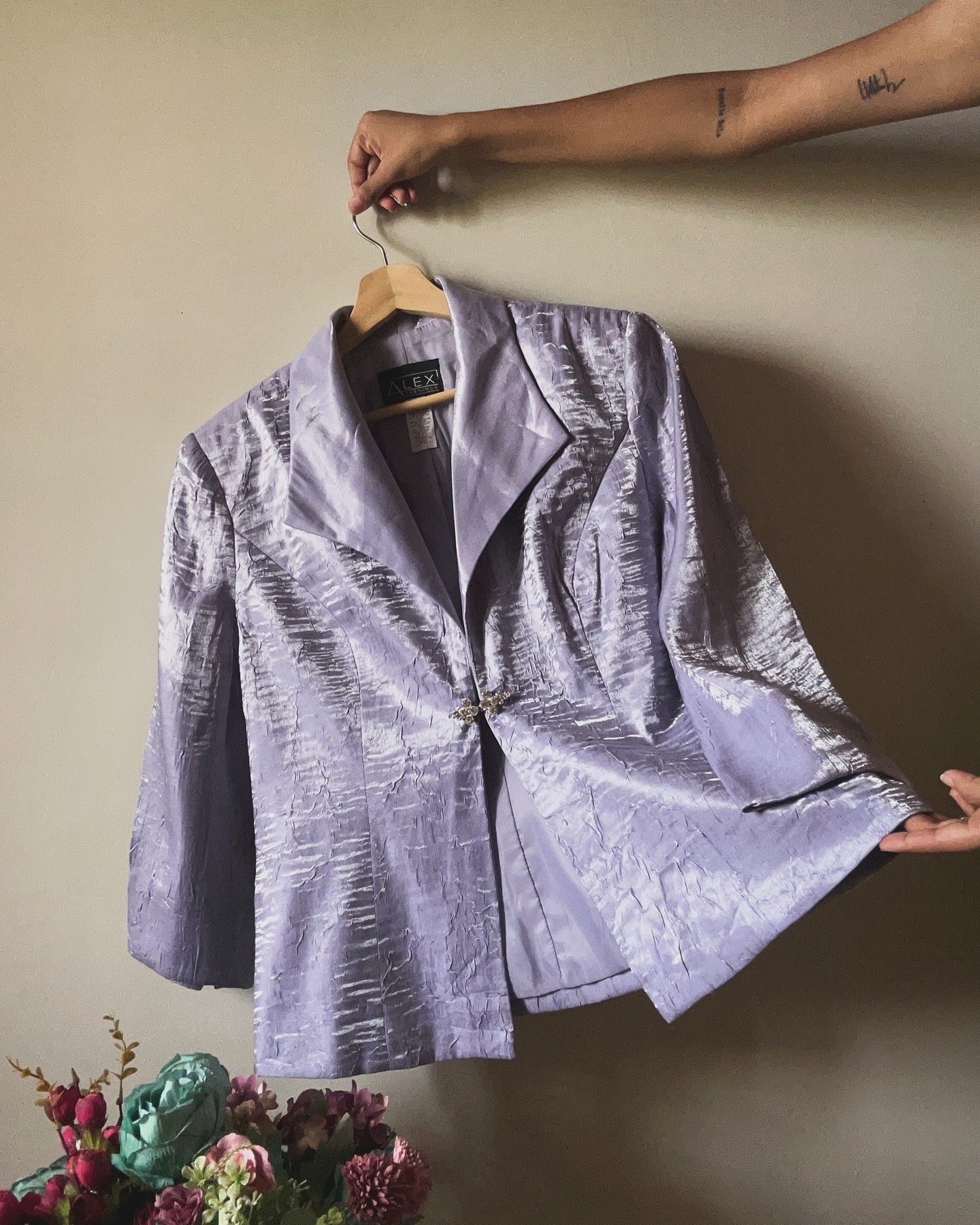 Alex Vintage Crinkled Blazer