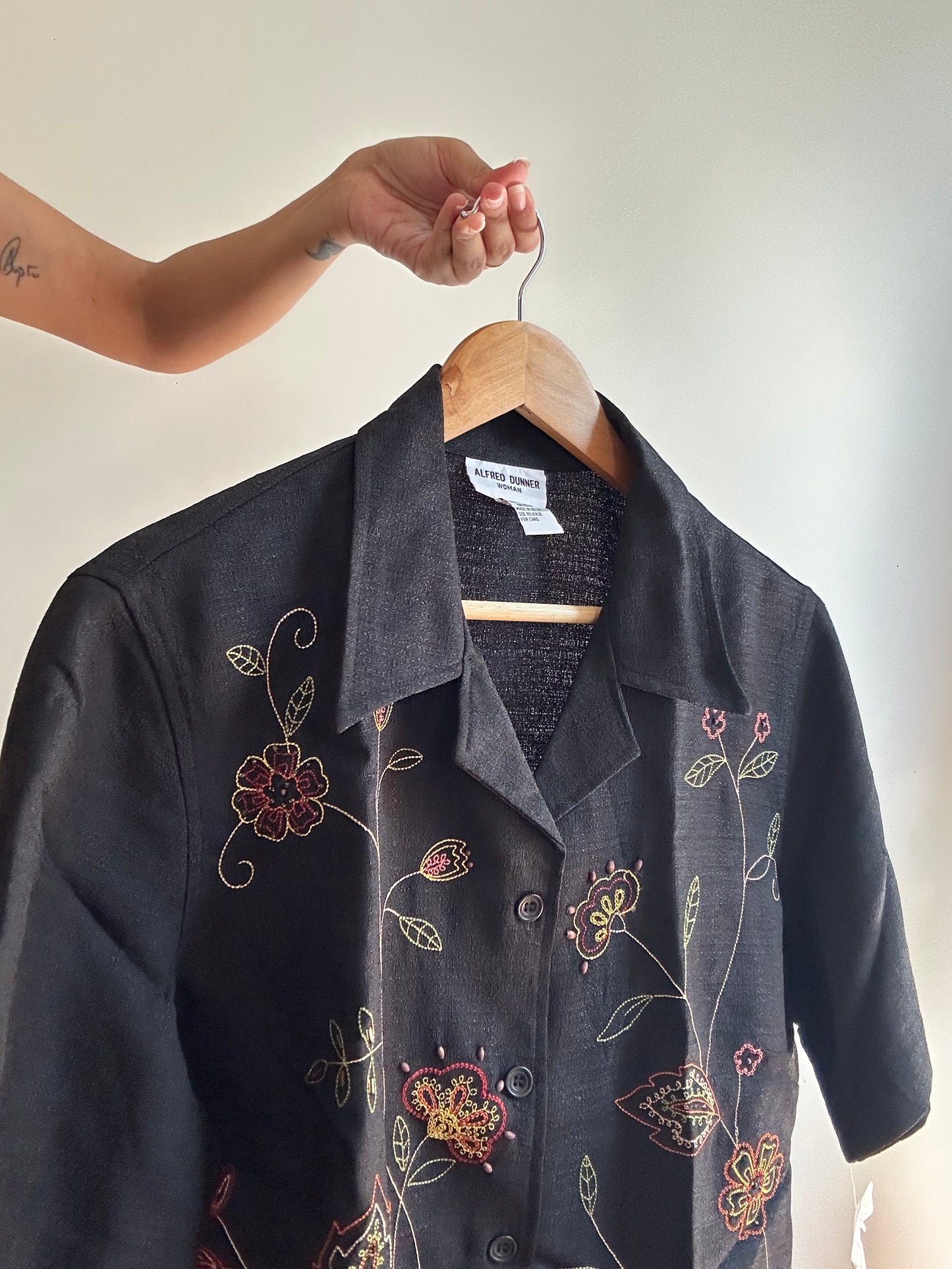 Alfred Dunner Vintage Embroidered Shirt