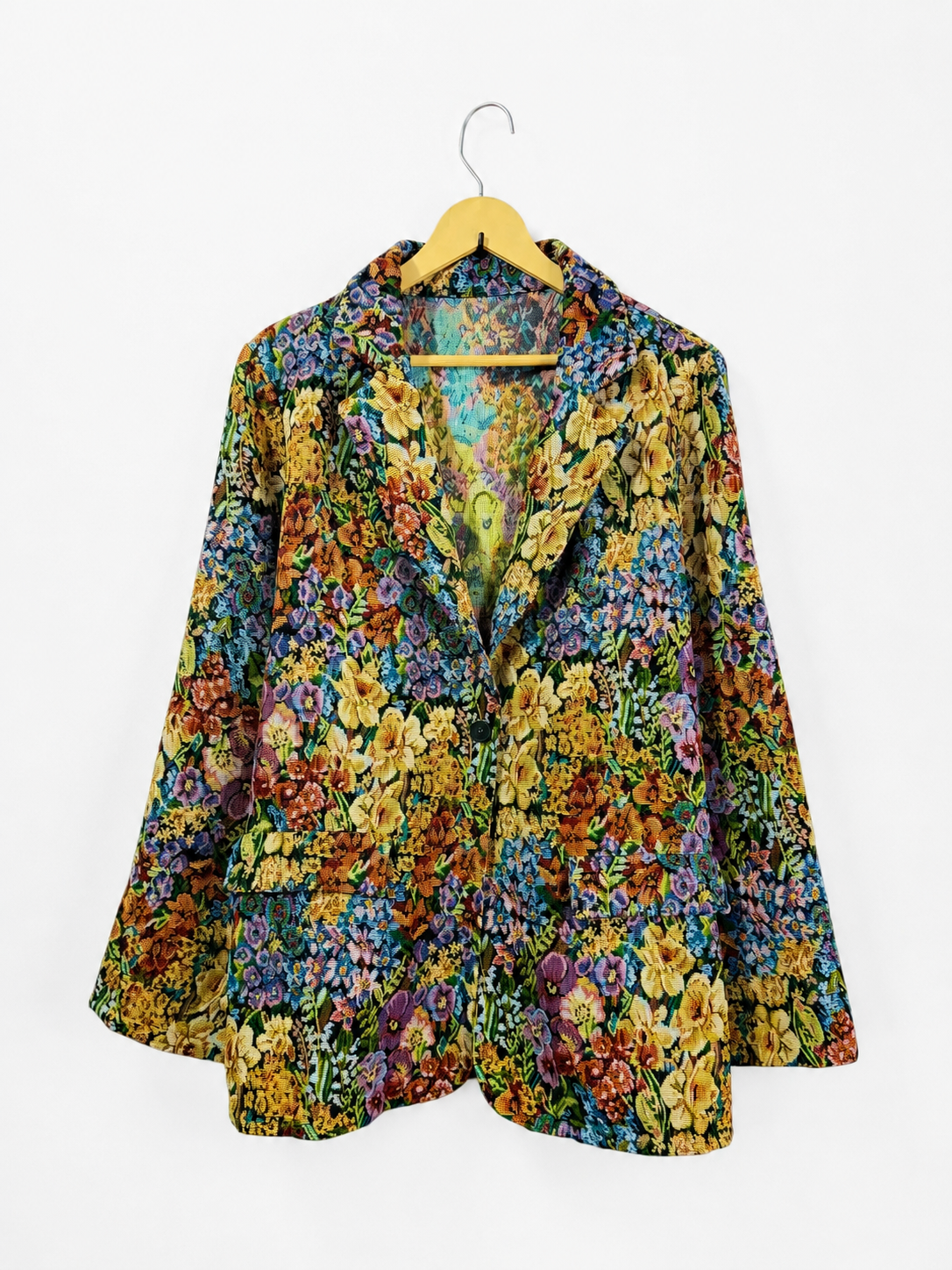 Vintage Secret Garden Tapestry Blazer