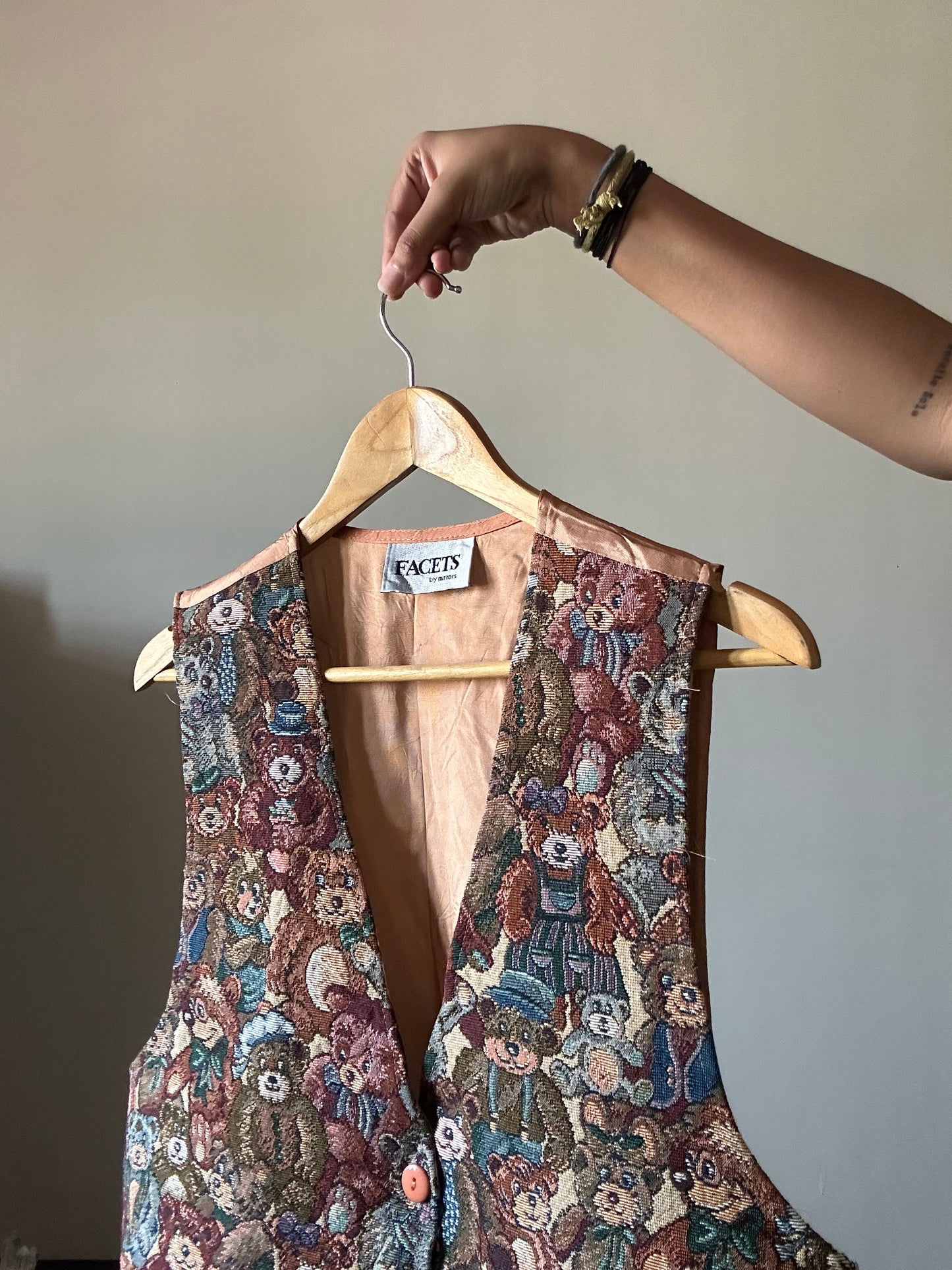 Facets By Mirror Vintage Vest