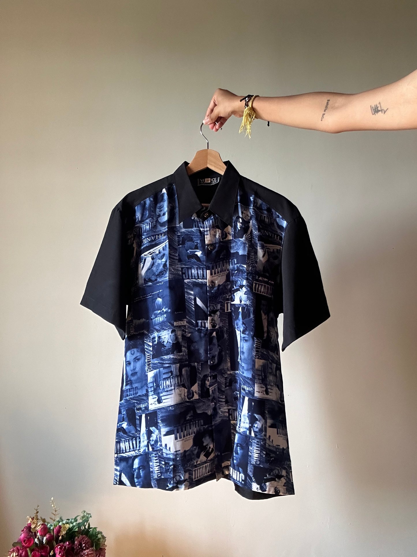 Versace Classic V2 Vintage Titanic Print Shirt