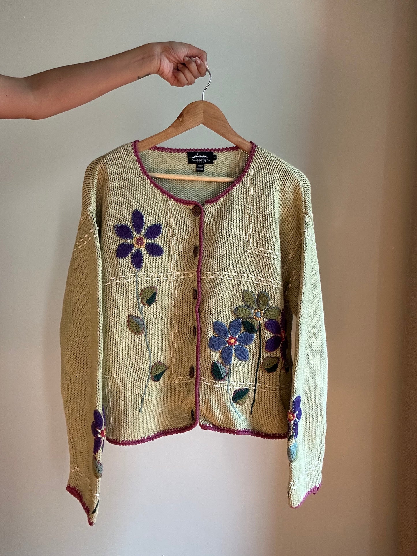 Icelandic Vintage Knit Cardigan