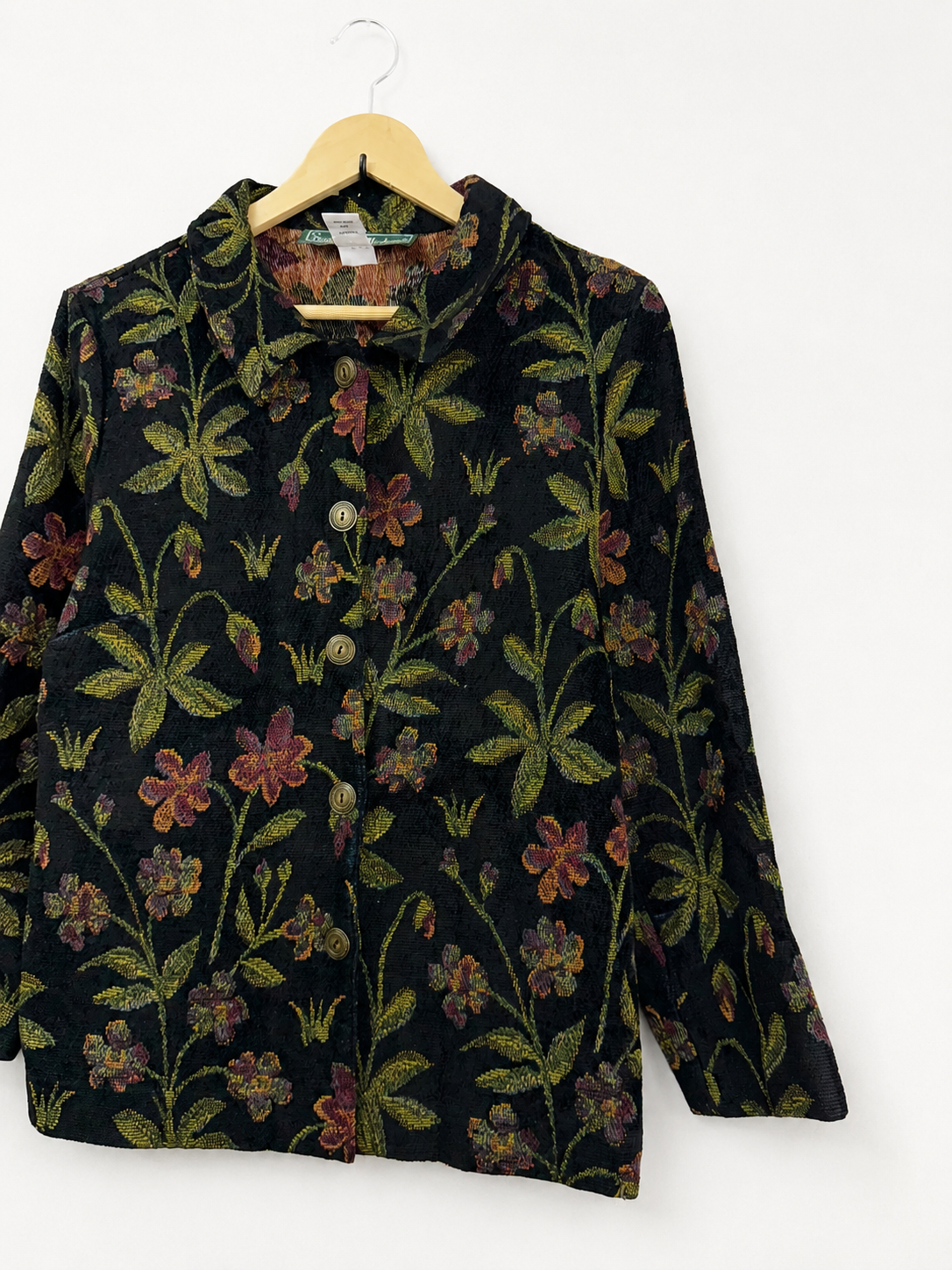 Vintage Stephanie Andrews Botanical Tapestry Jacket