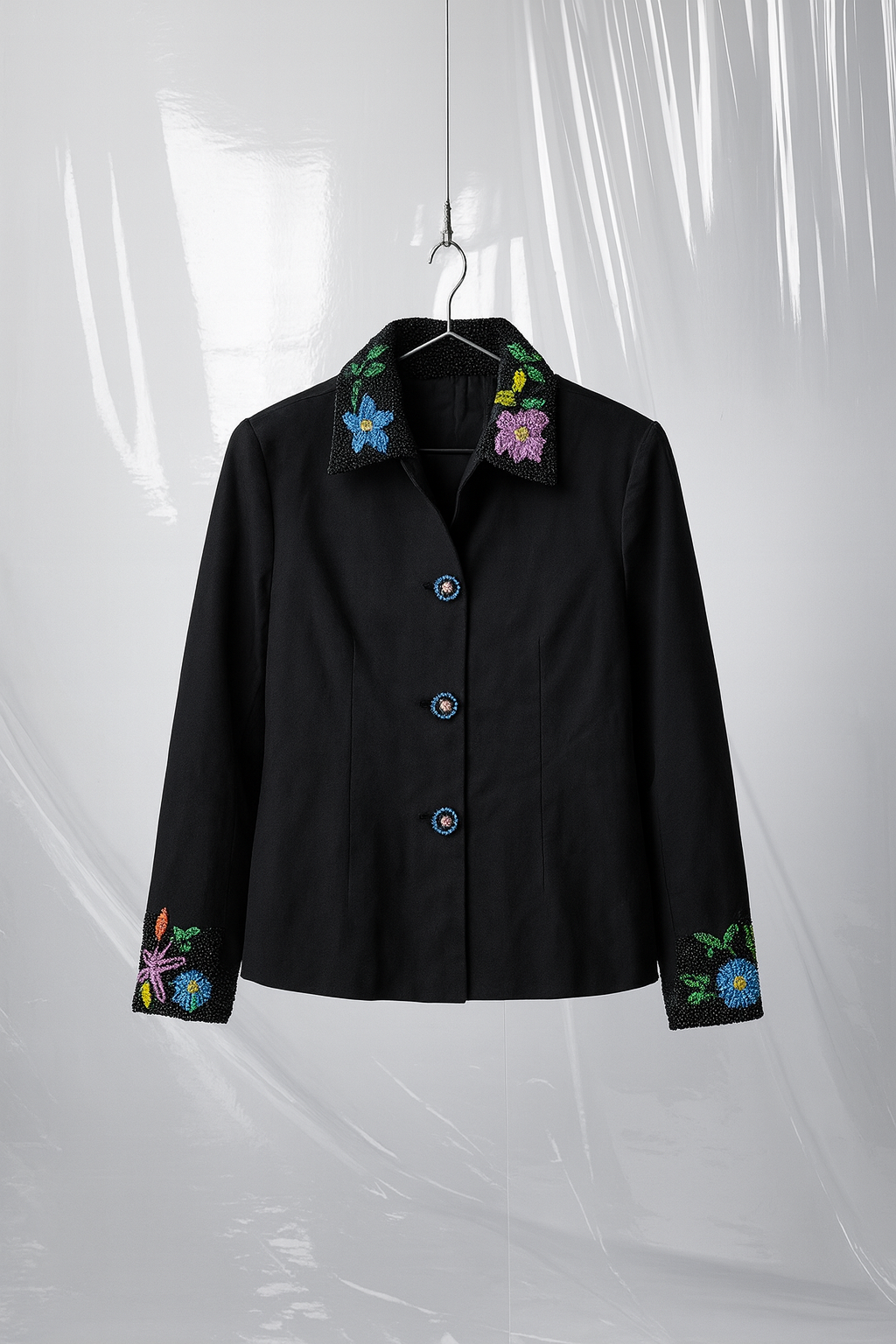 Vintage New Identity Shaket, Beaded