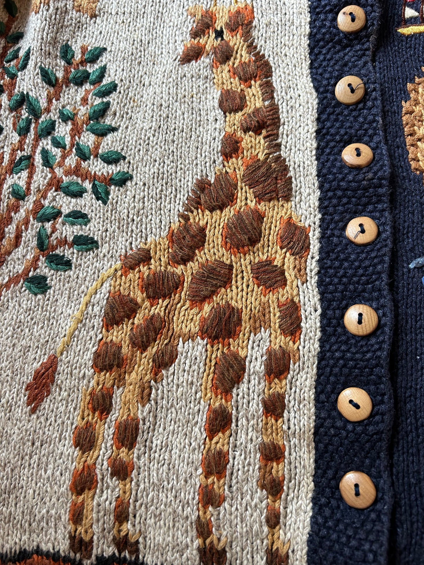 Marisa Christina Vintage All Hand Knit Cardigan