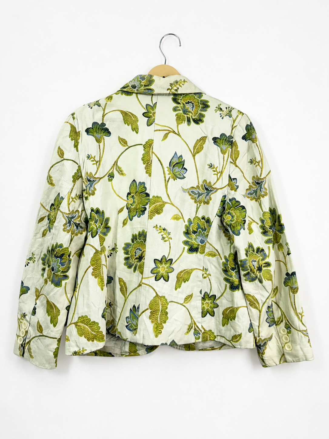 Vintage Avantgarde Botanical Tapestry Blazer