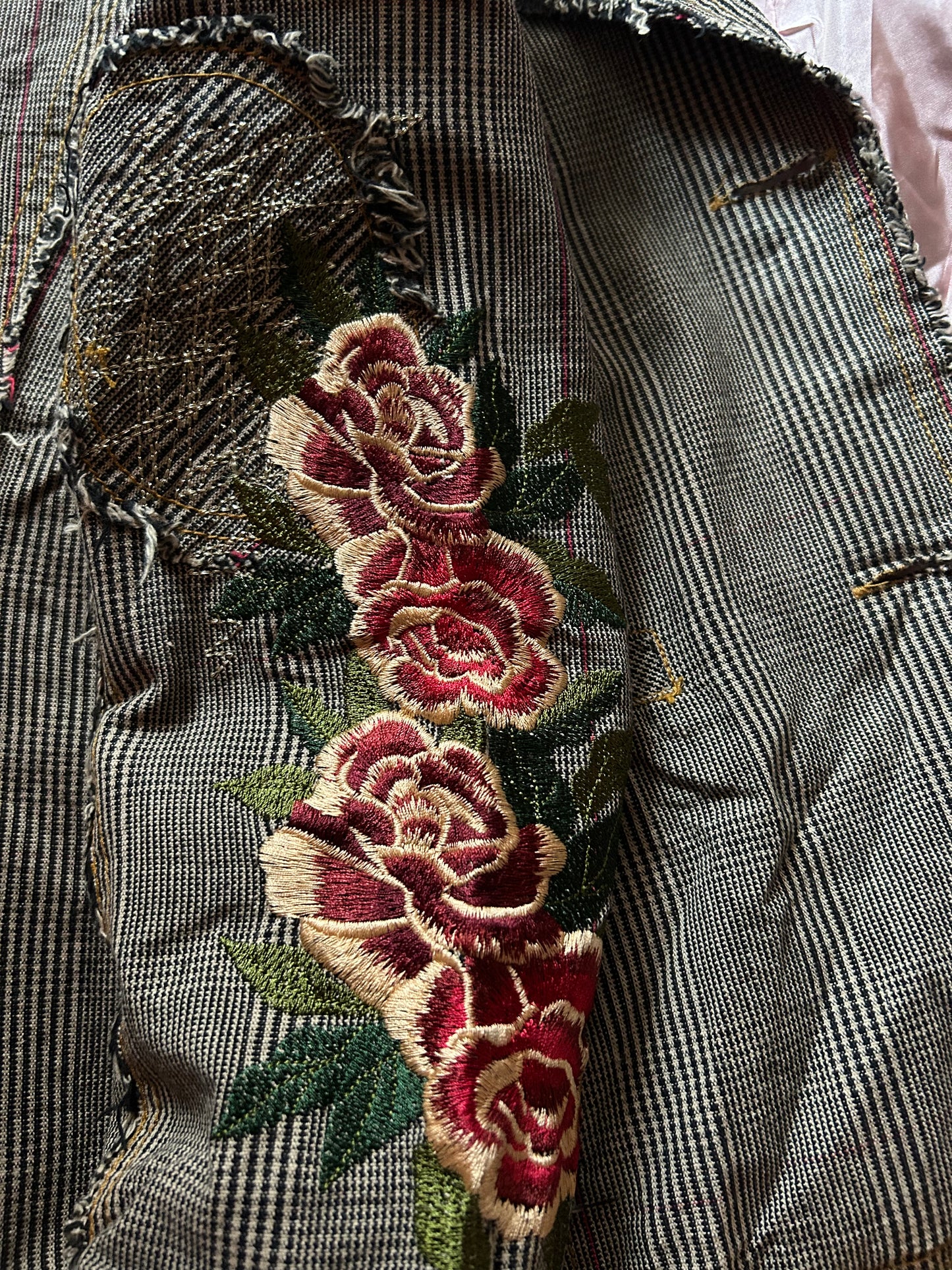 Vintage Patchwork and Embroidery Blazer