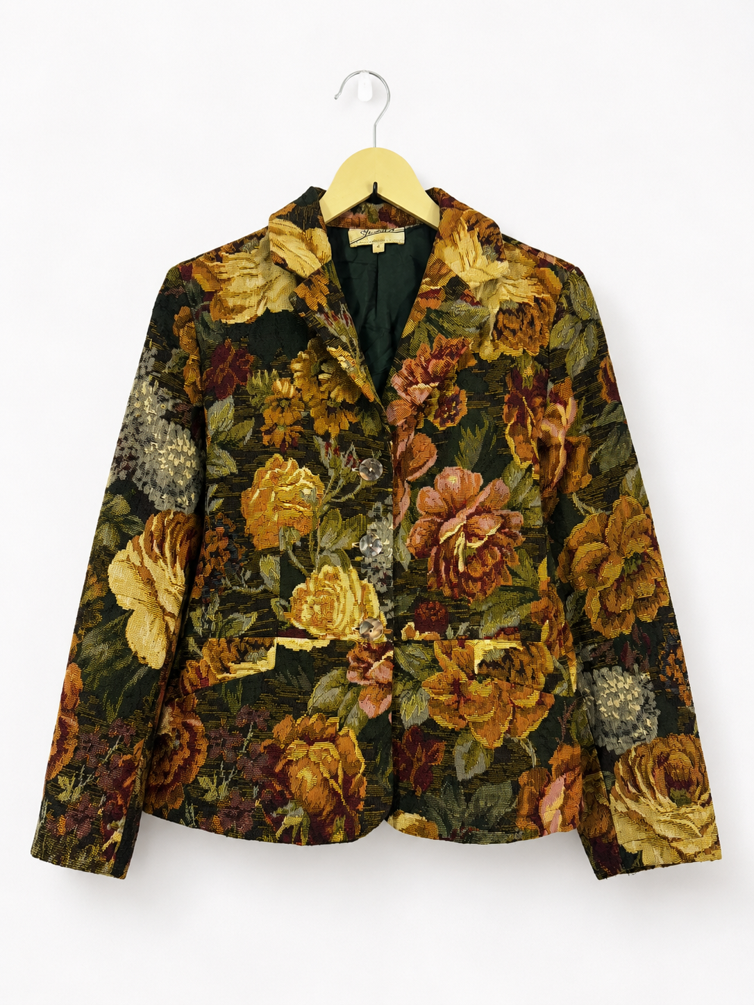 Vintage Rose Manor Tapestry Blazer