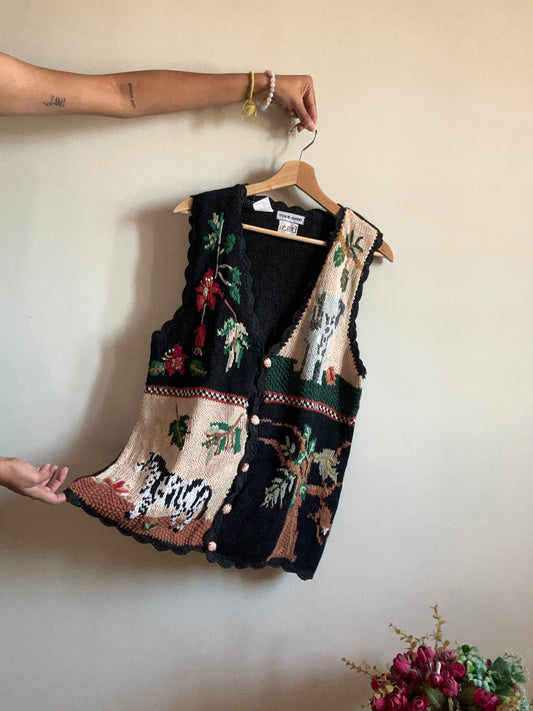 Erika Vintage Hand Knit Vest