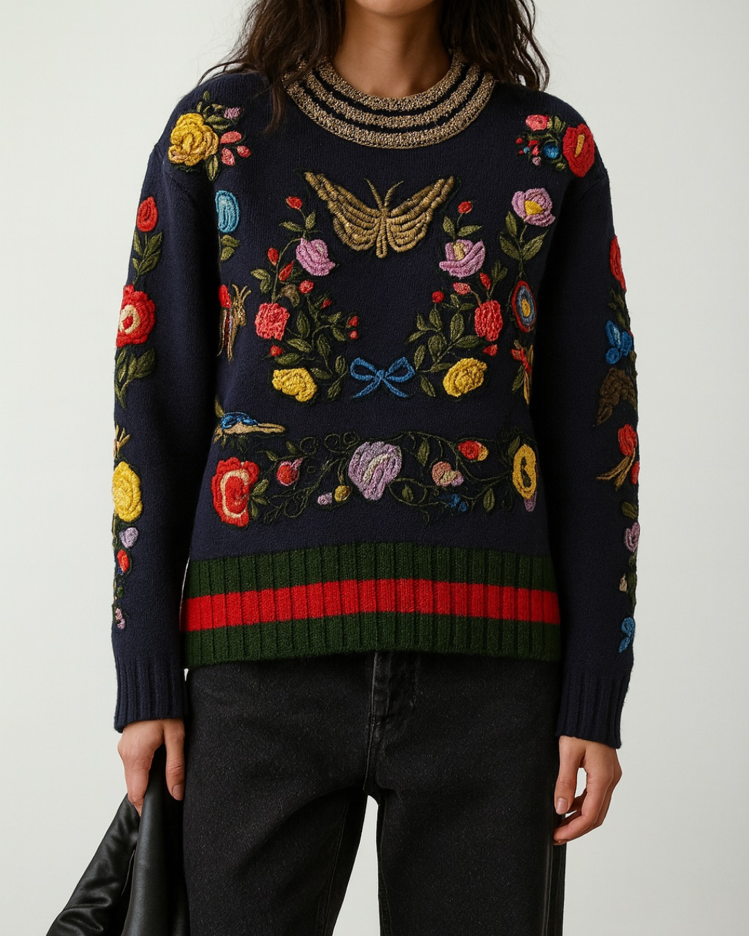 Vintage Wool Blend Knit Pullover