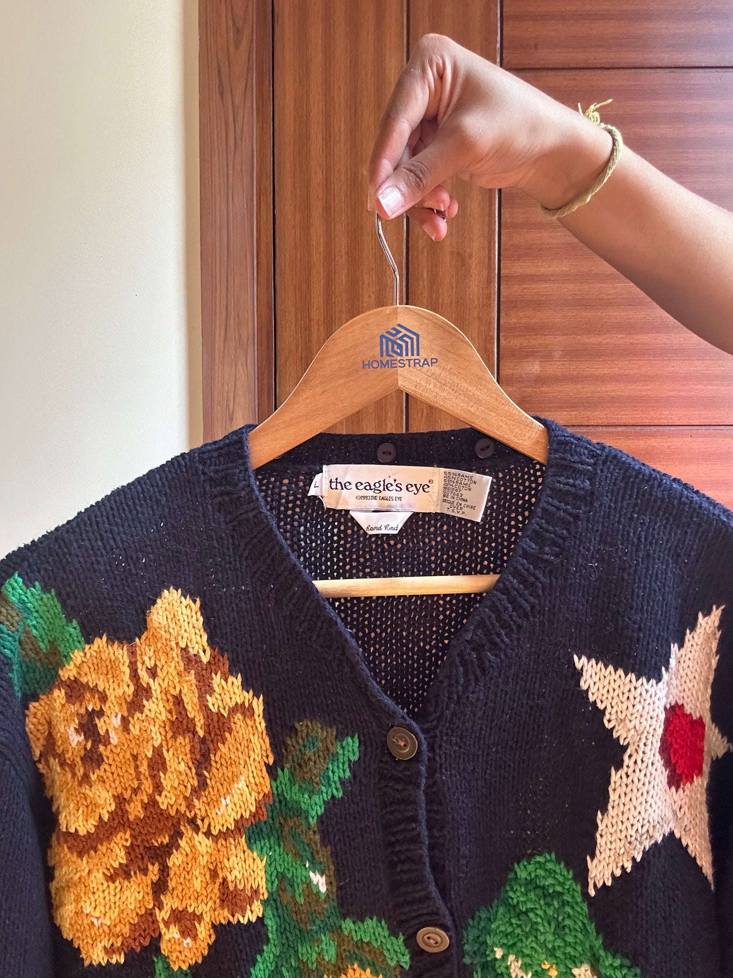 The Eagle’s Eye Vintage Hand Knit Cardigan