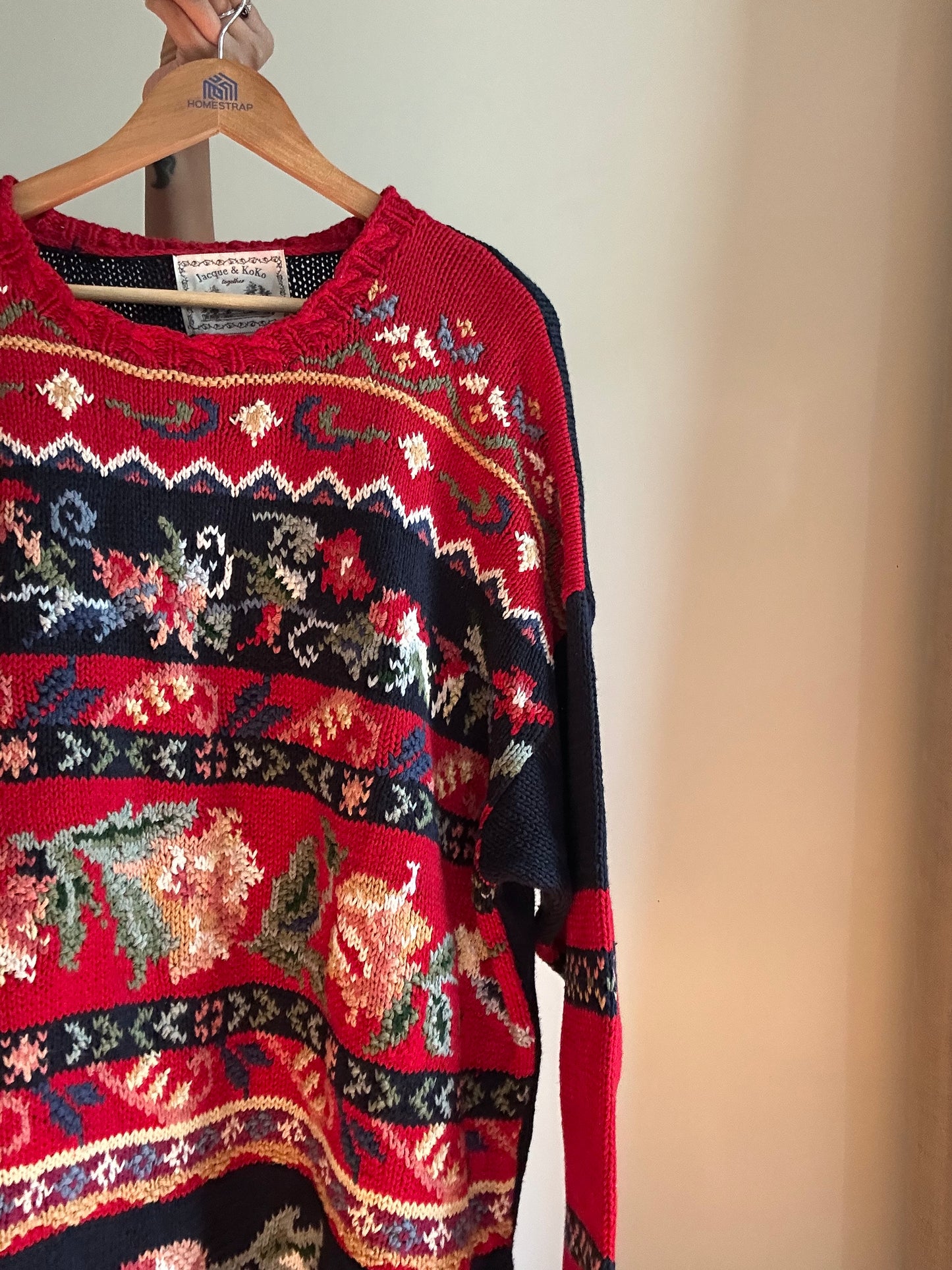 Jacque & Koko Together Vintage Hand Embroidered Pullover