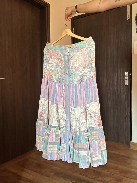 Marsha Sports Vintage Jacquard Skirt