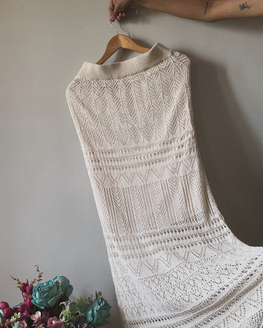 Crochet Vintage Long Skirt