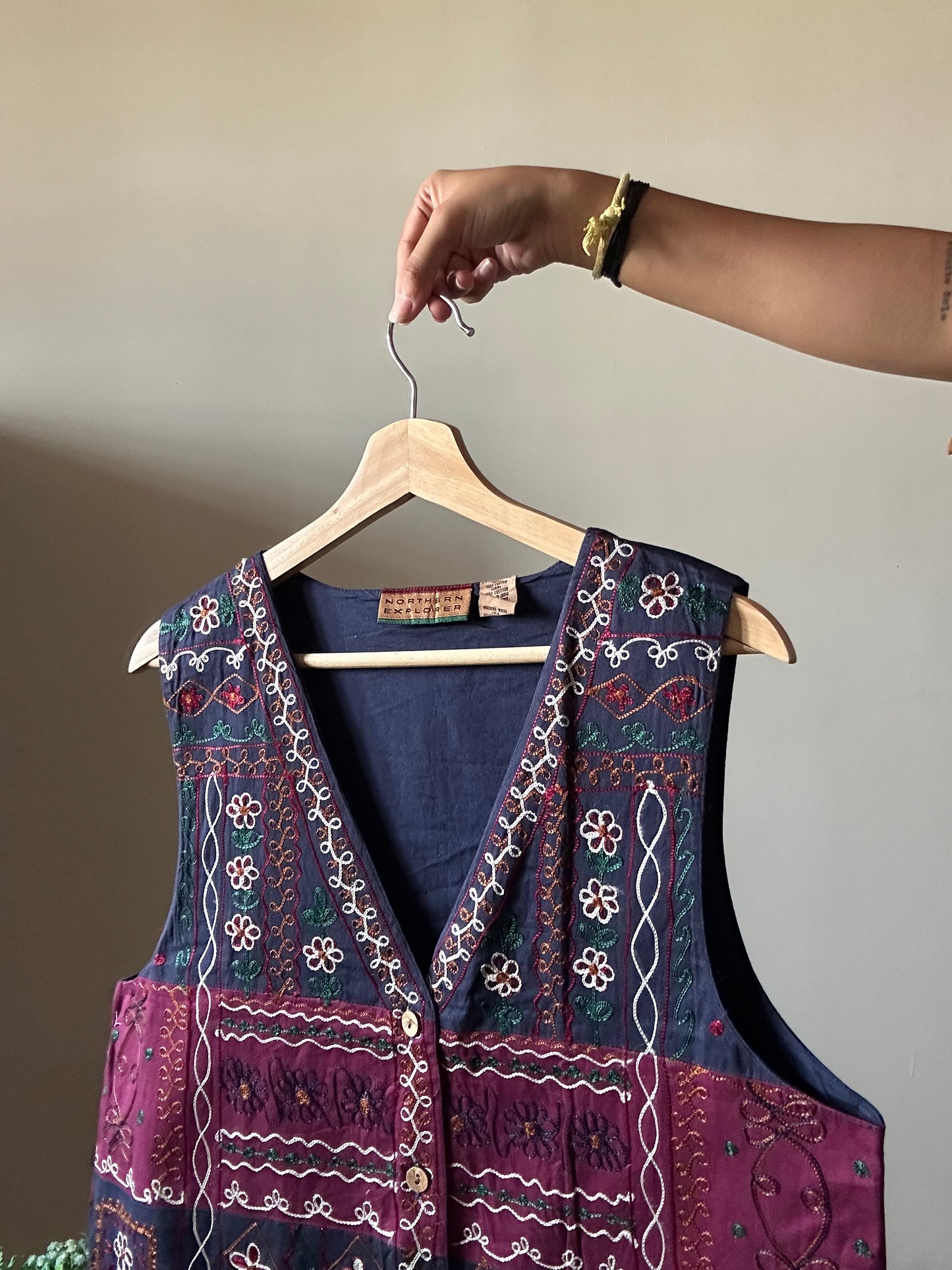 Vintage Northern Explorer All Embroidered Vest