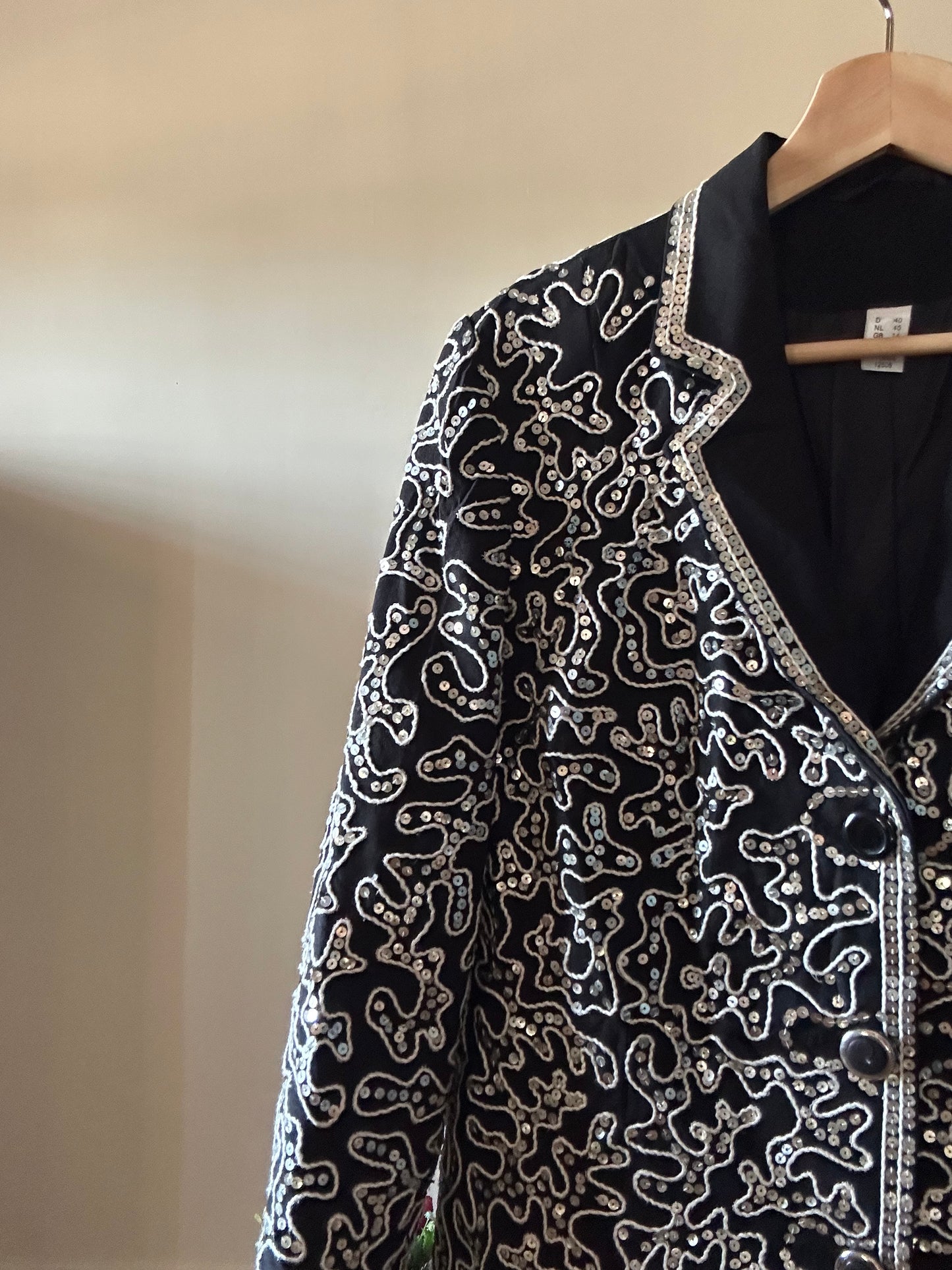 Vintage All Sequins and Embroidered Blazer