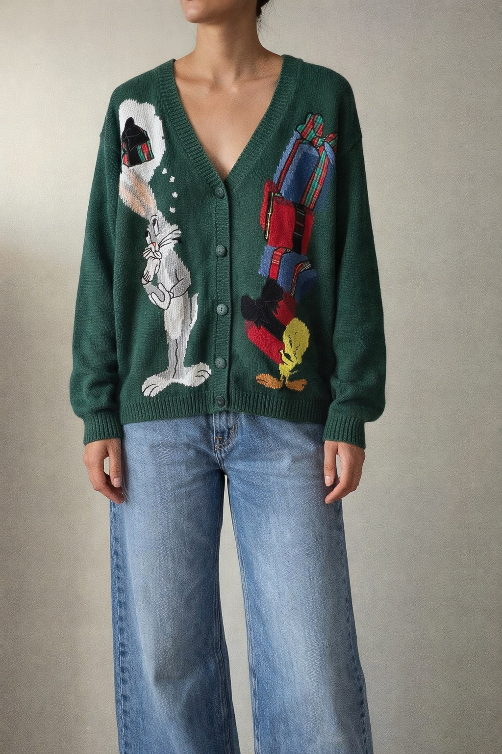 Looney Tones Vintage Knit Cardigan