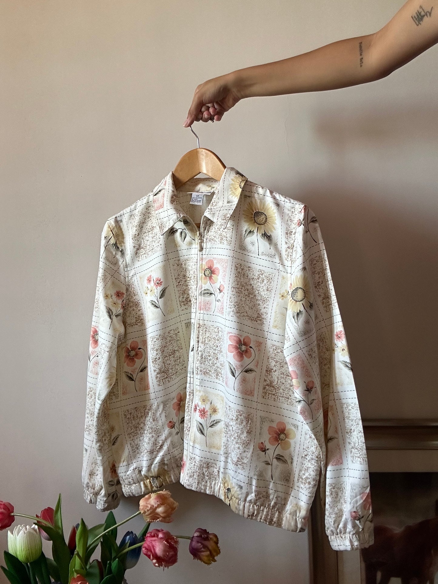 Alfred Dunner Vintage Zipper Opening Shirt