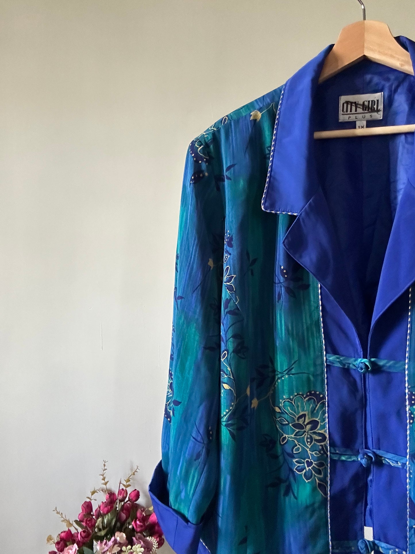 City Girl Vintage Floral Print Shaket