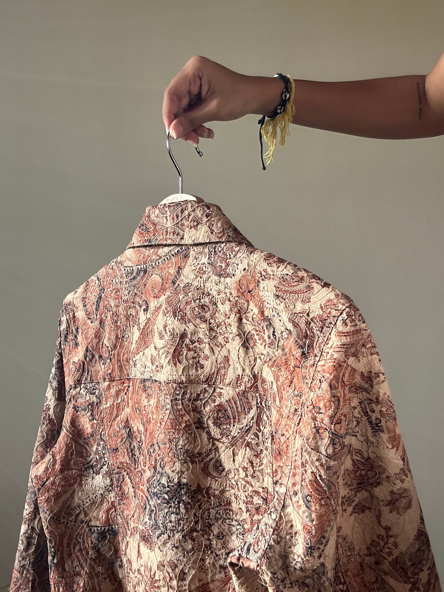 Analogy Vintage Textured Printed Shaket
