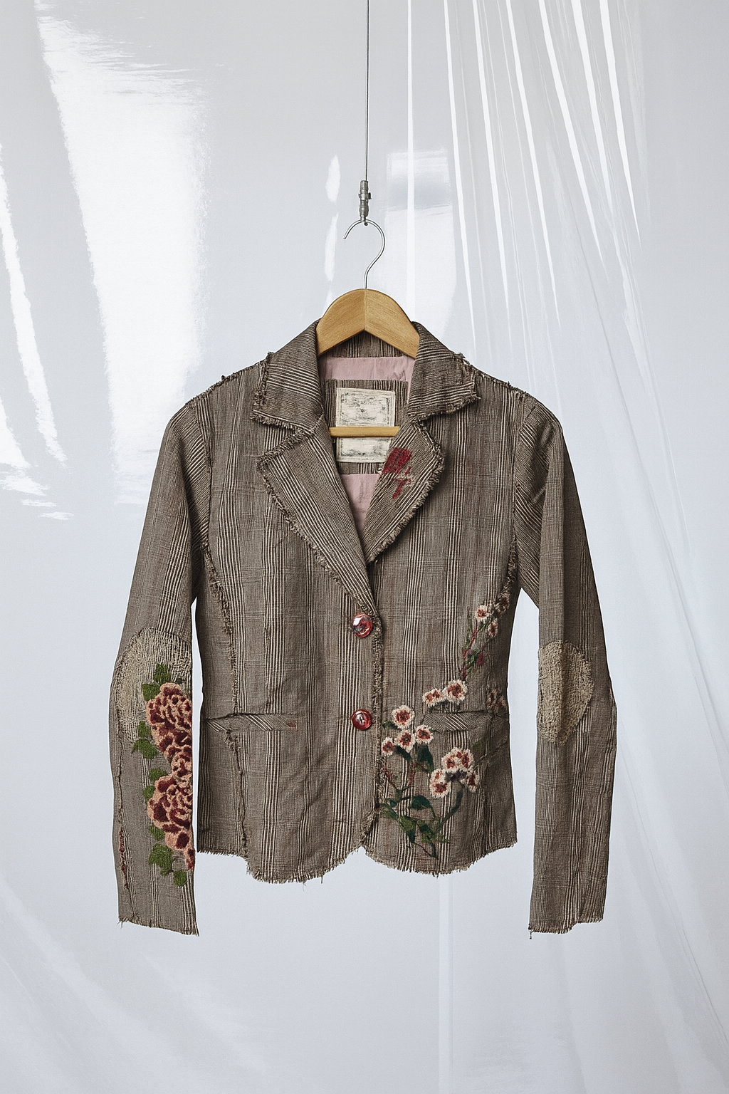 Vintage Patchwork and Embroidery Blazer