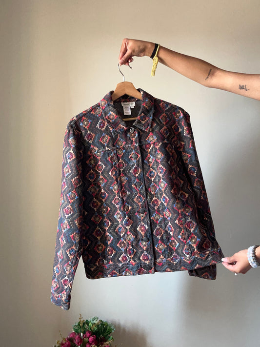Vintage Coldwater Creek All Embroidered Shaket