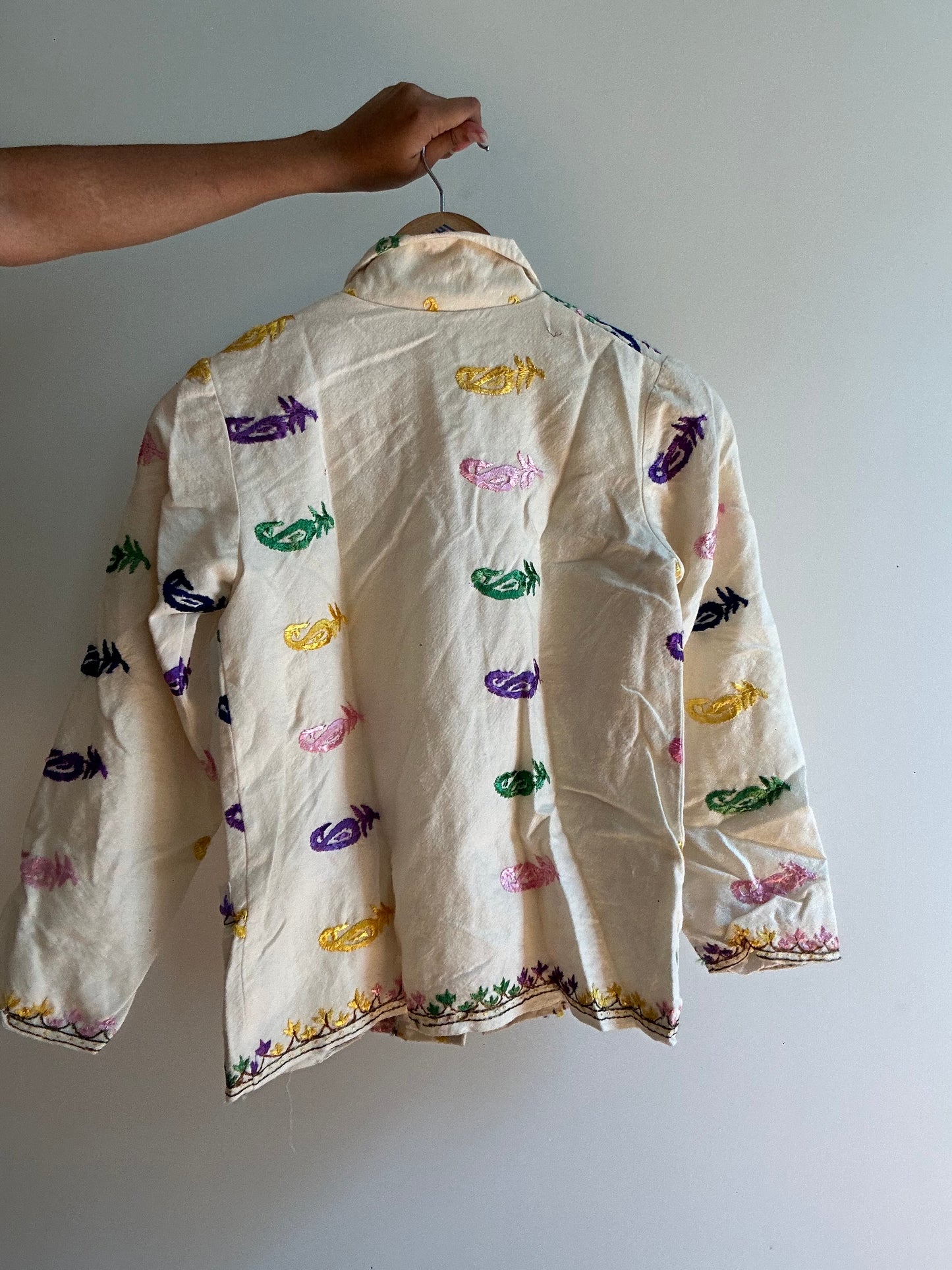 Wool All Embroidered Shaket