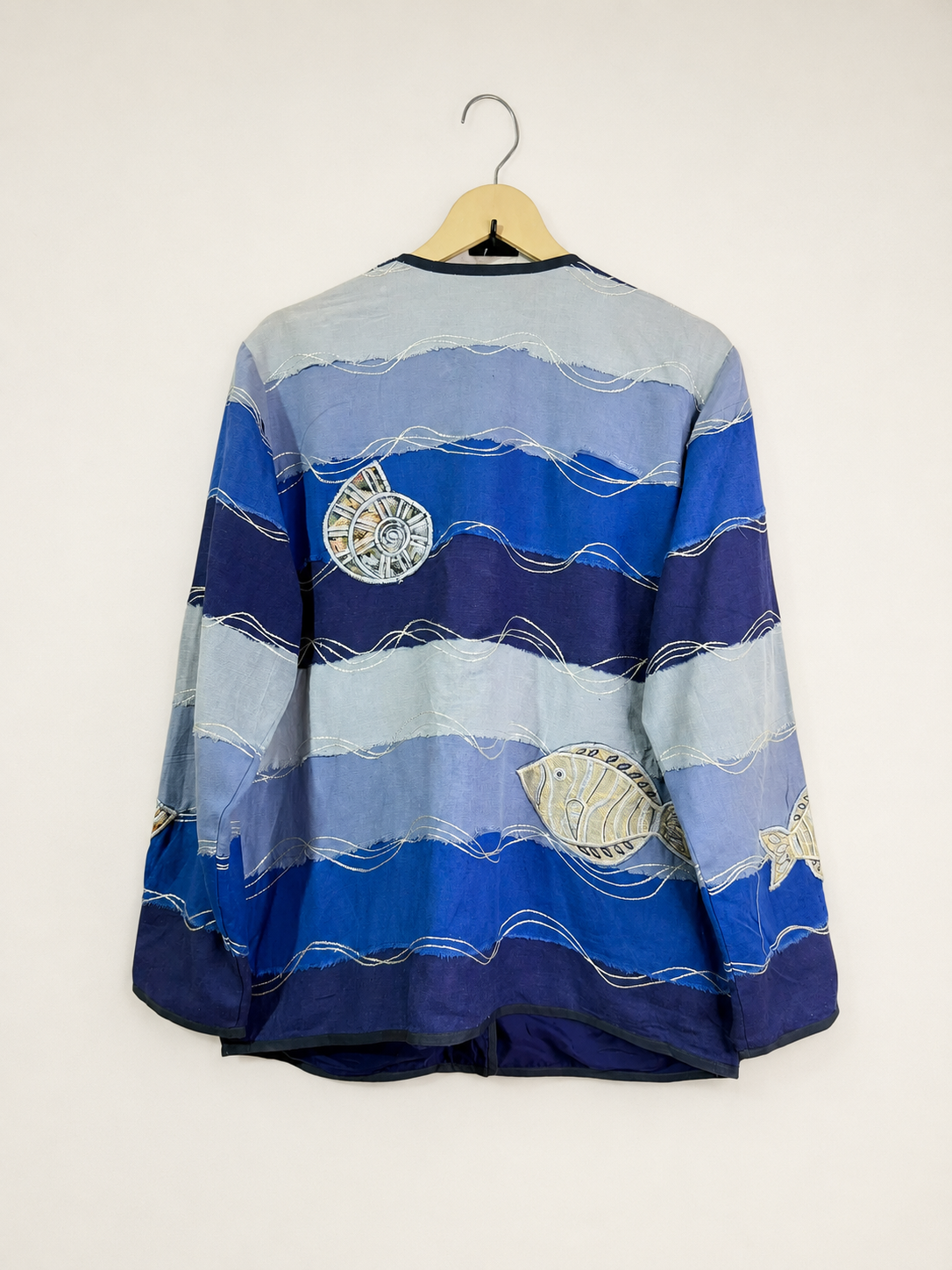 Vintage Alex Kin Sea Story Embroidered Patchwork Jacket