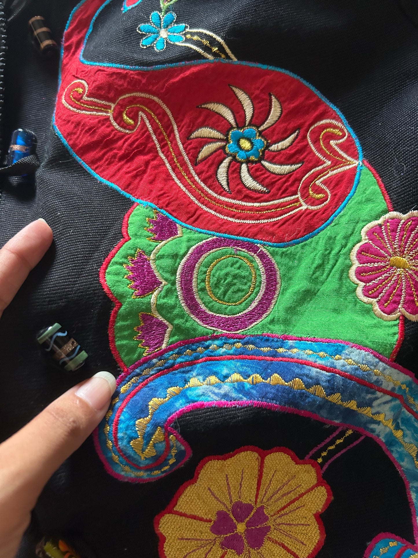 Indigo Moon All Embroidered and Patchwork Shaket