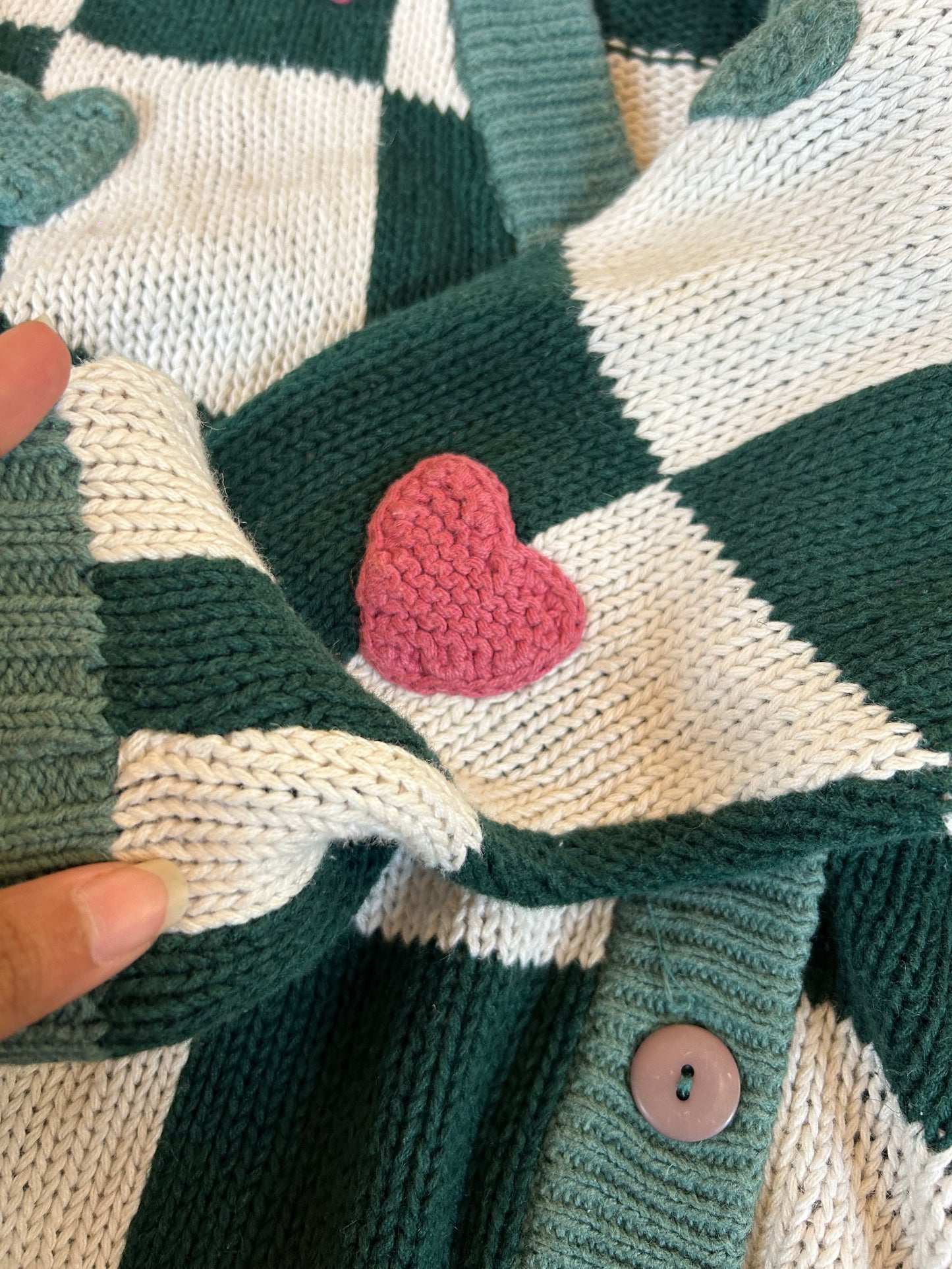 Vintage Paris Sports Club Hand Knit Cardigan