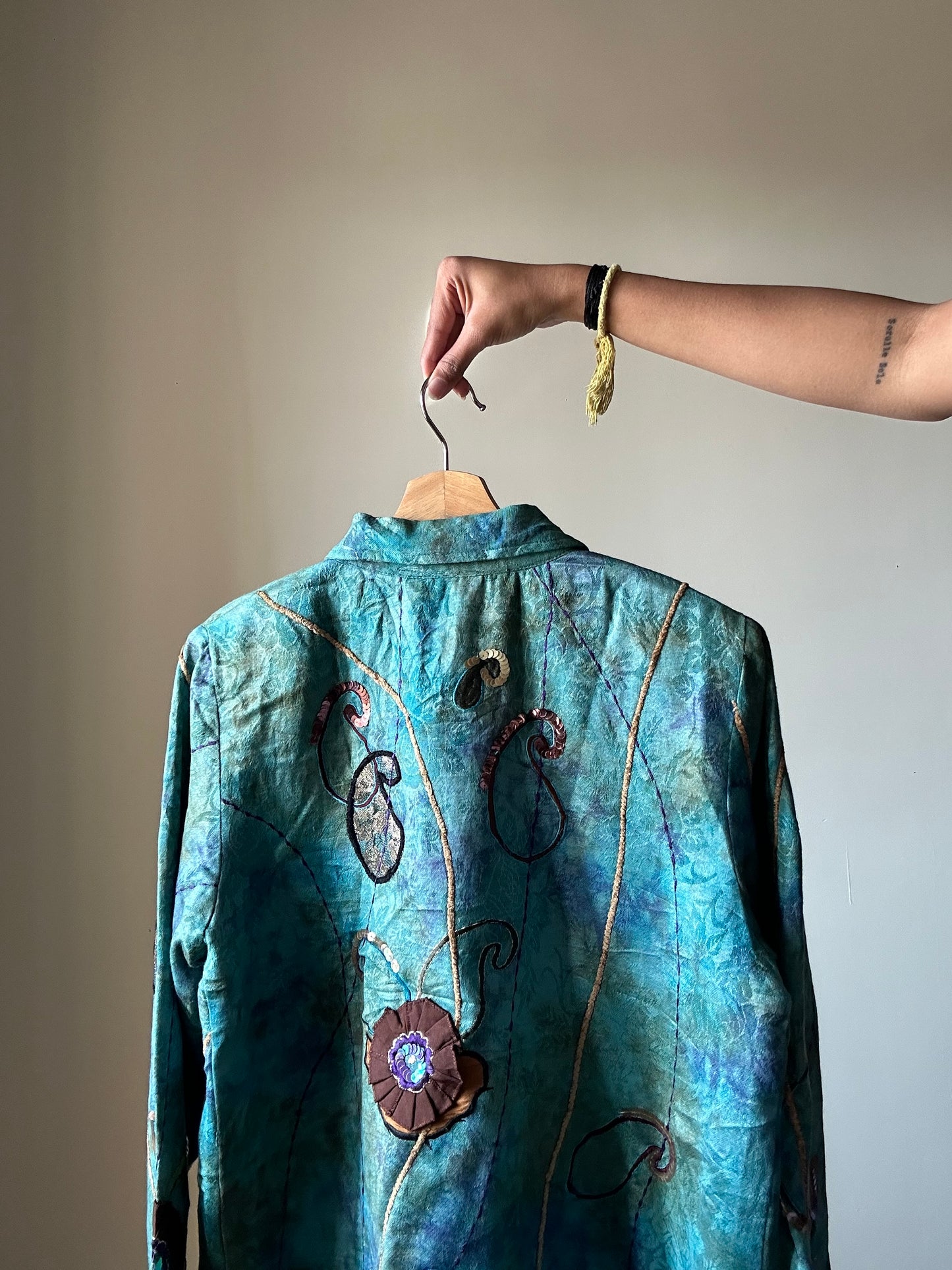 Alex Kim Vintage Beaded and Embroidered Shaket