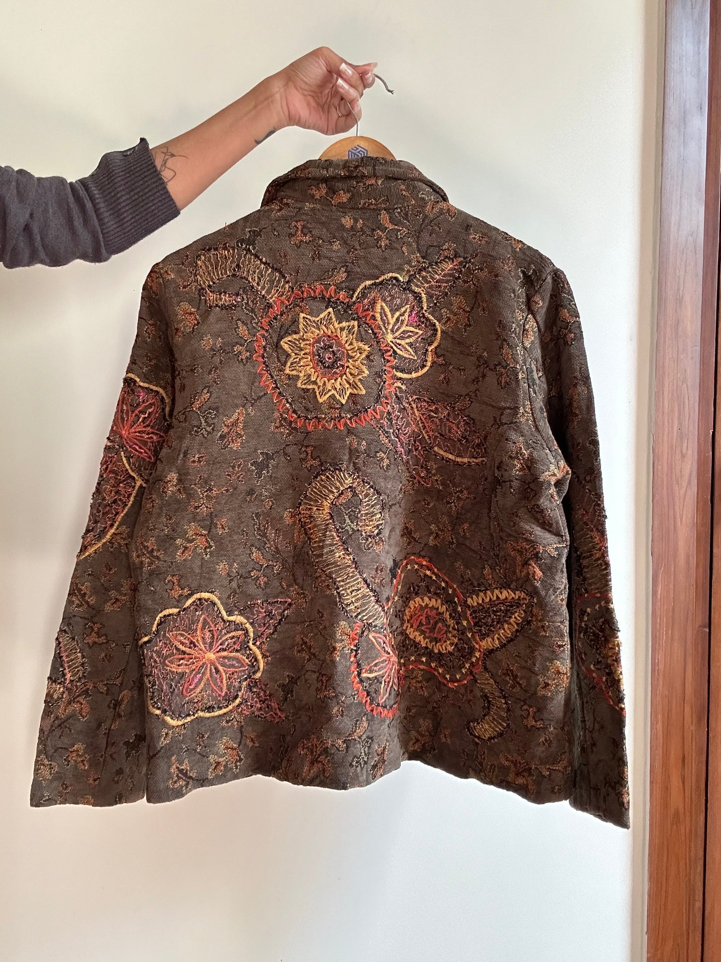 Vintage Coldwater Creek All Embroidered Shaket