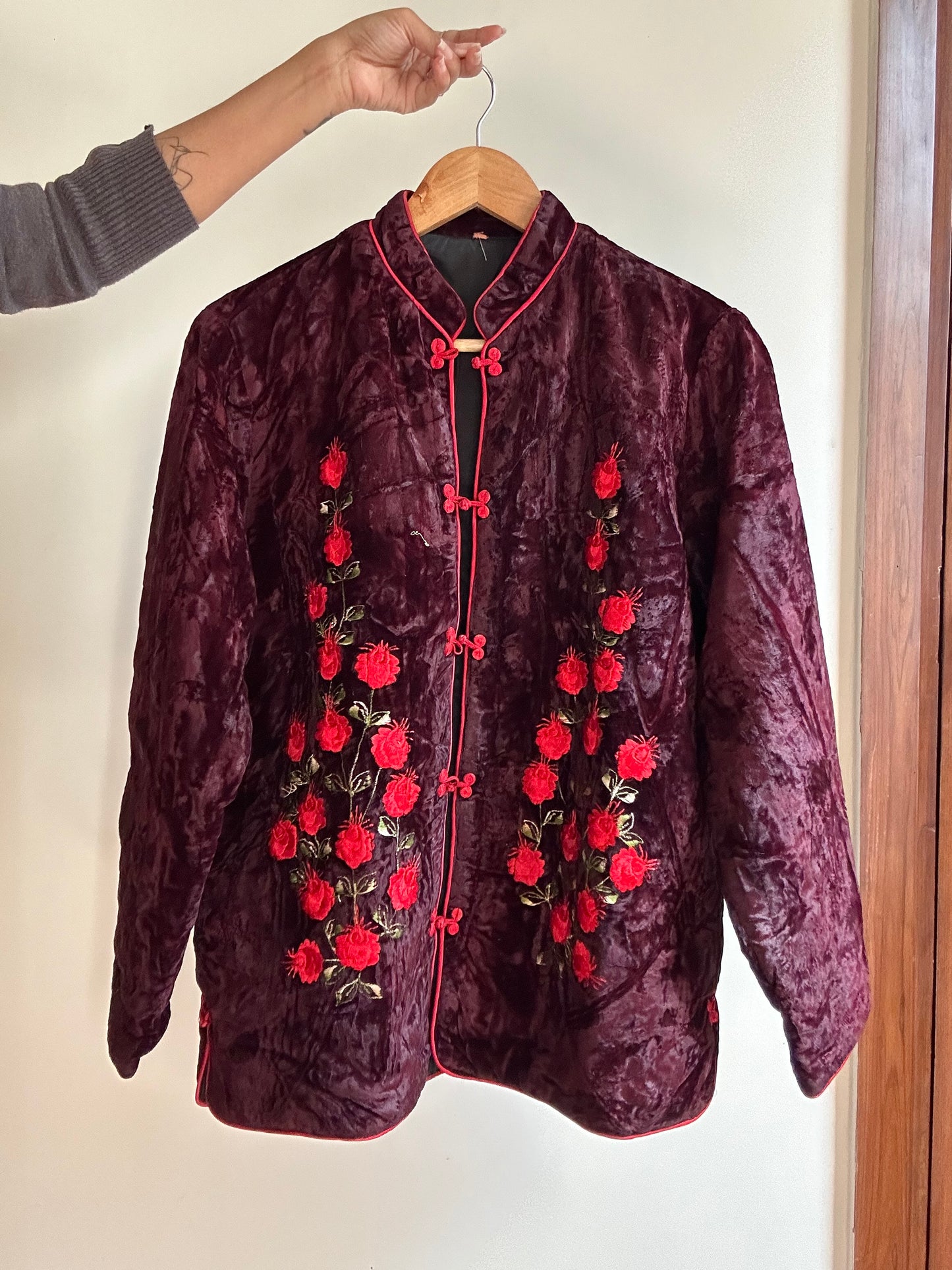 Vintage Chinese Style Velvet Shaket