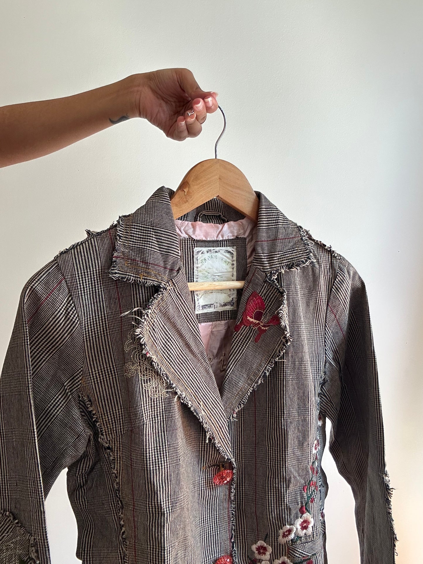 Vintage Patchwork and Embroidery Blazer