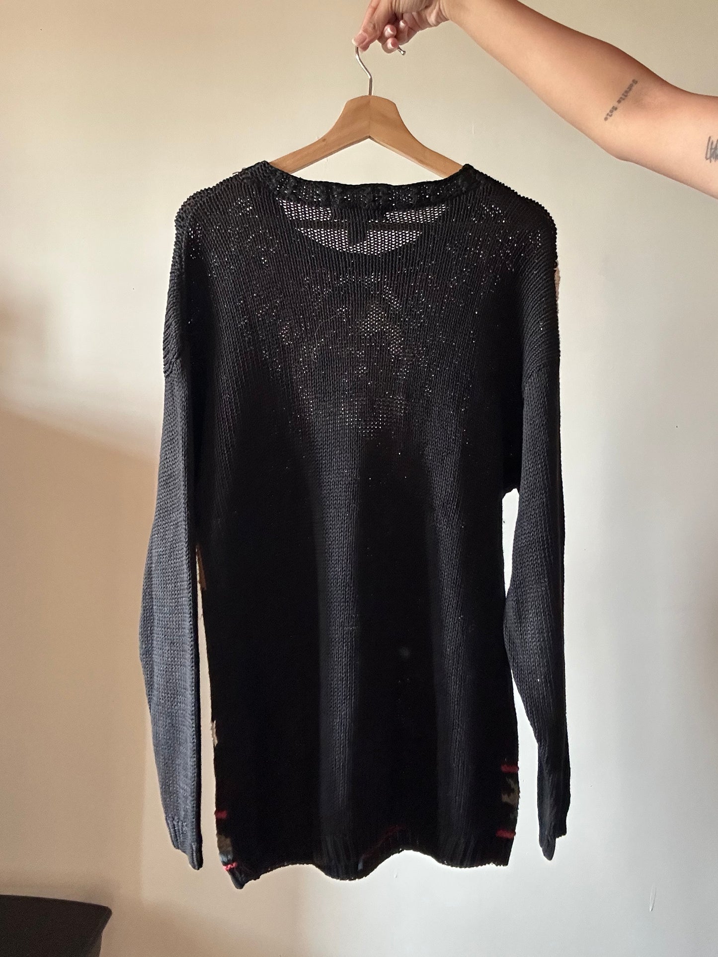 Vintage Crystal Kobe Floral Knit Pullover