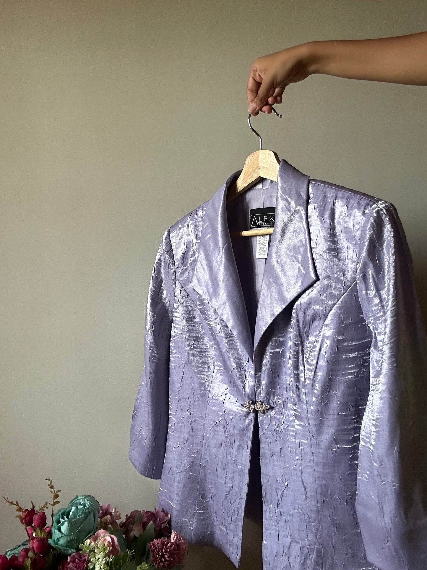 Alex Vintage Crinkled Blazer