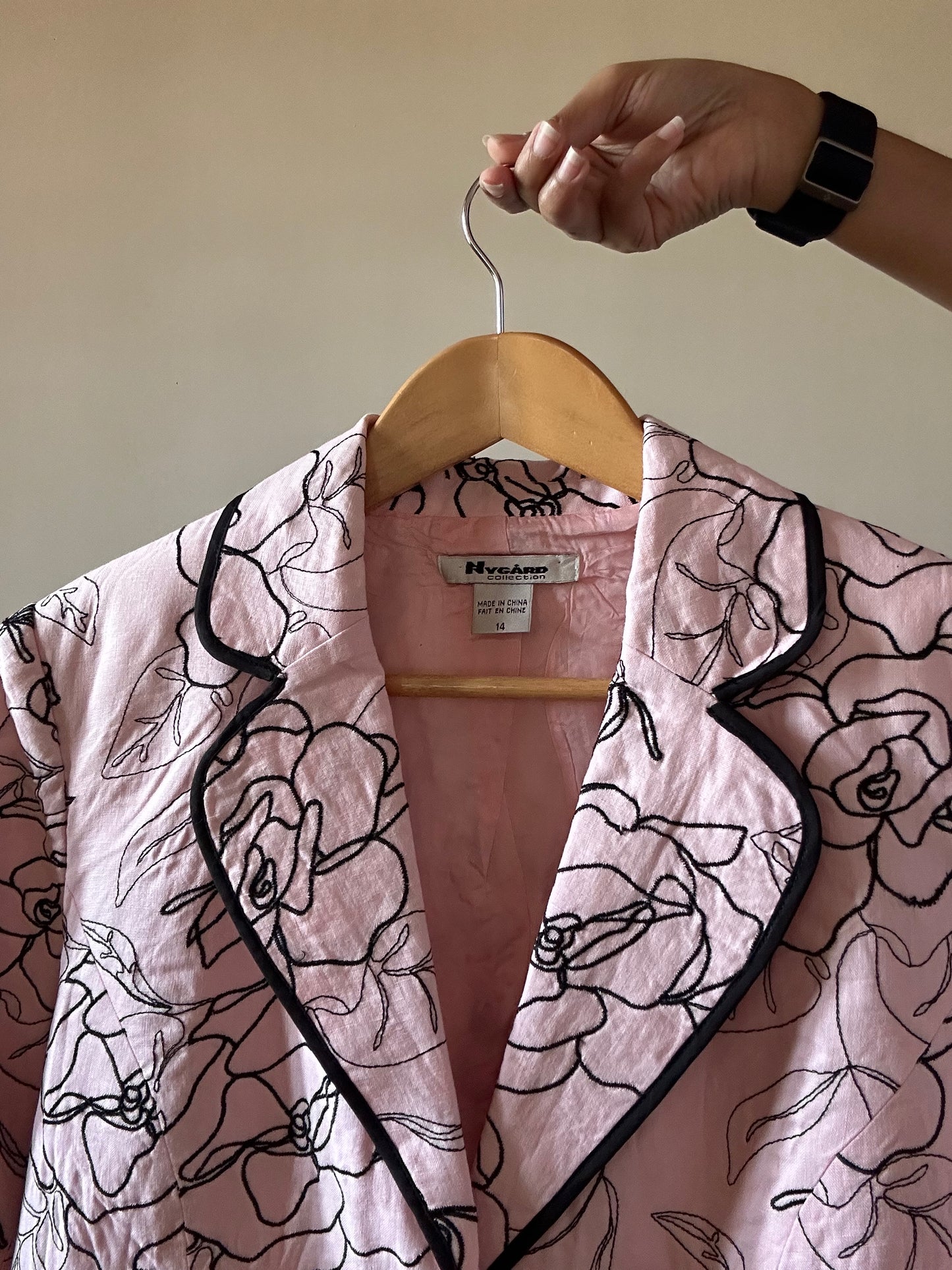 Nygard Vintage All Over Embroidery Blazer