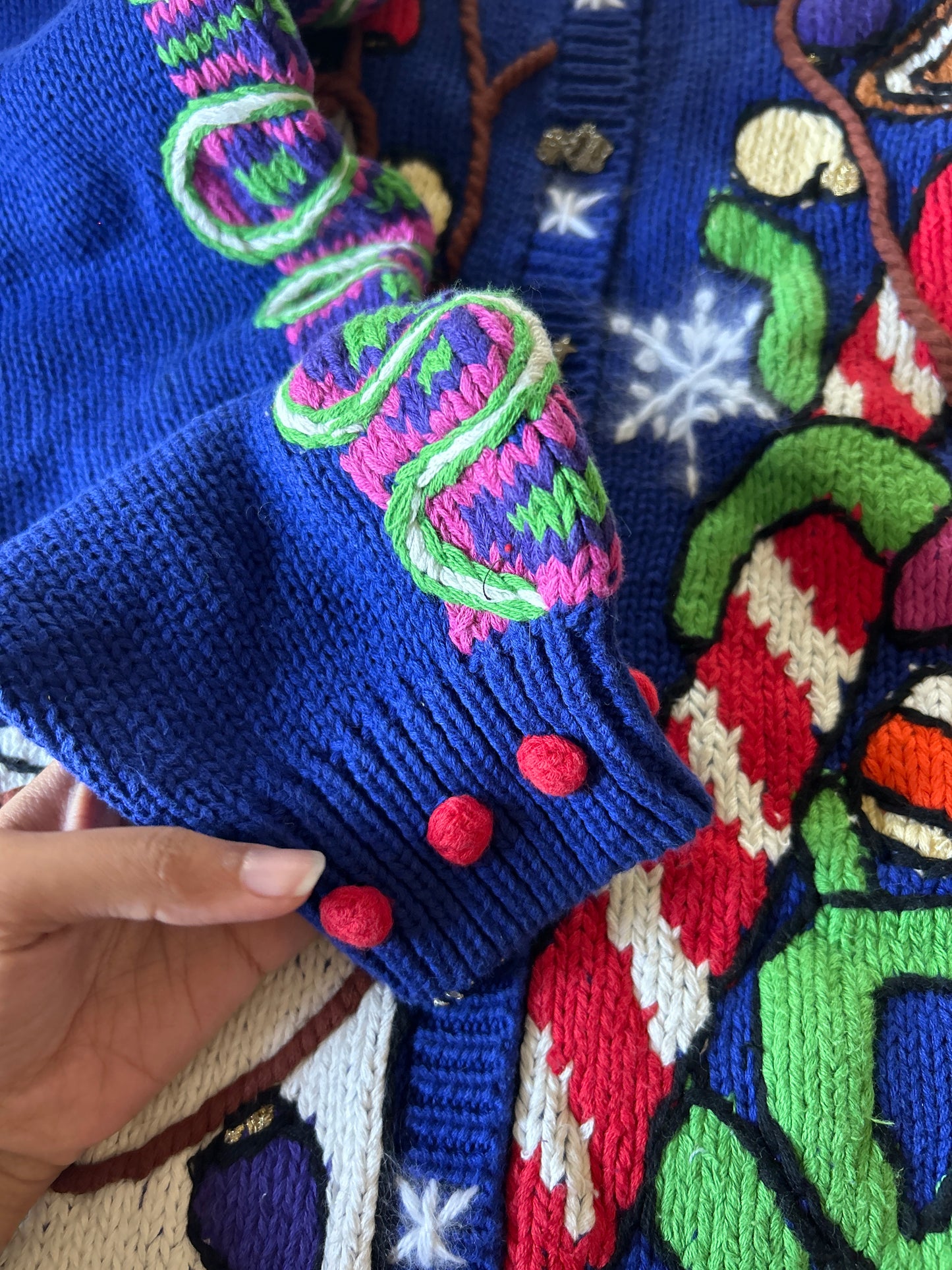 Vintage Just Better Sweater All Embroidered Merry Christmas Sweater