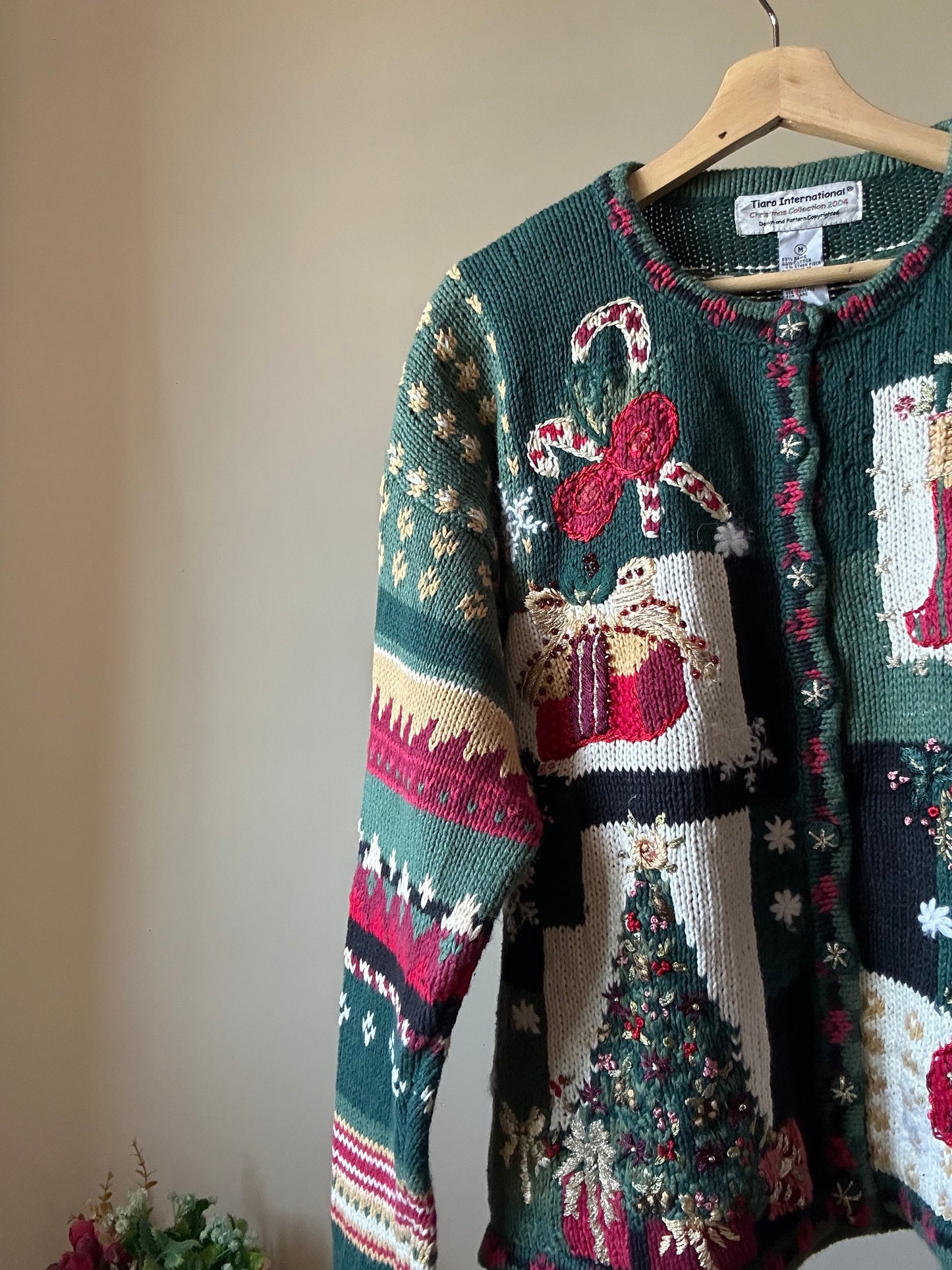 Vintage Tiara Christmas Collection Cardigan ( 2004 Collection )
