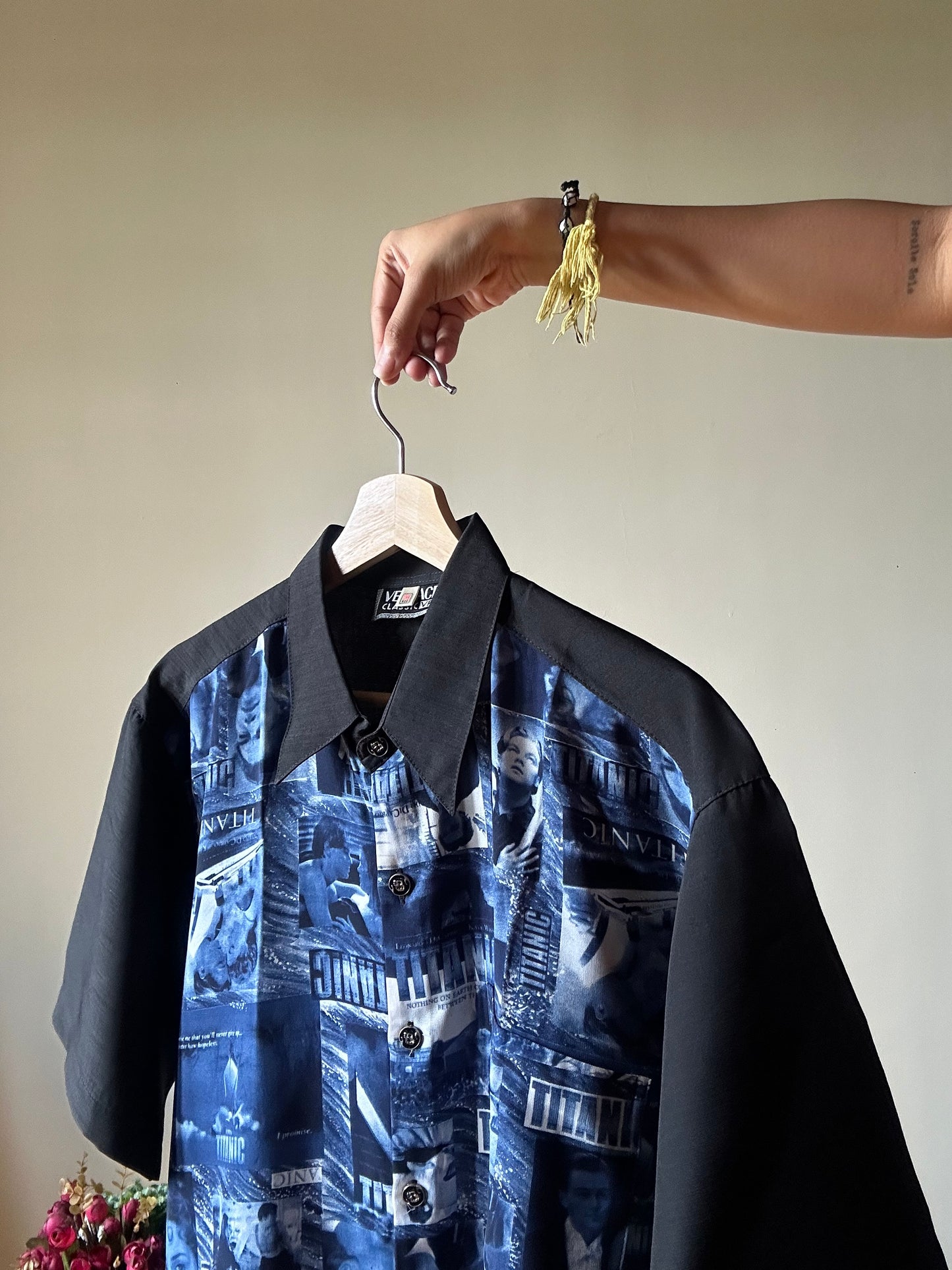 Versace Classic V2 Vintage Titanic Print Shirt